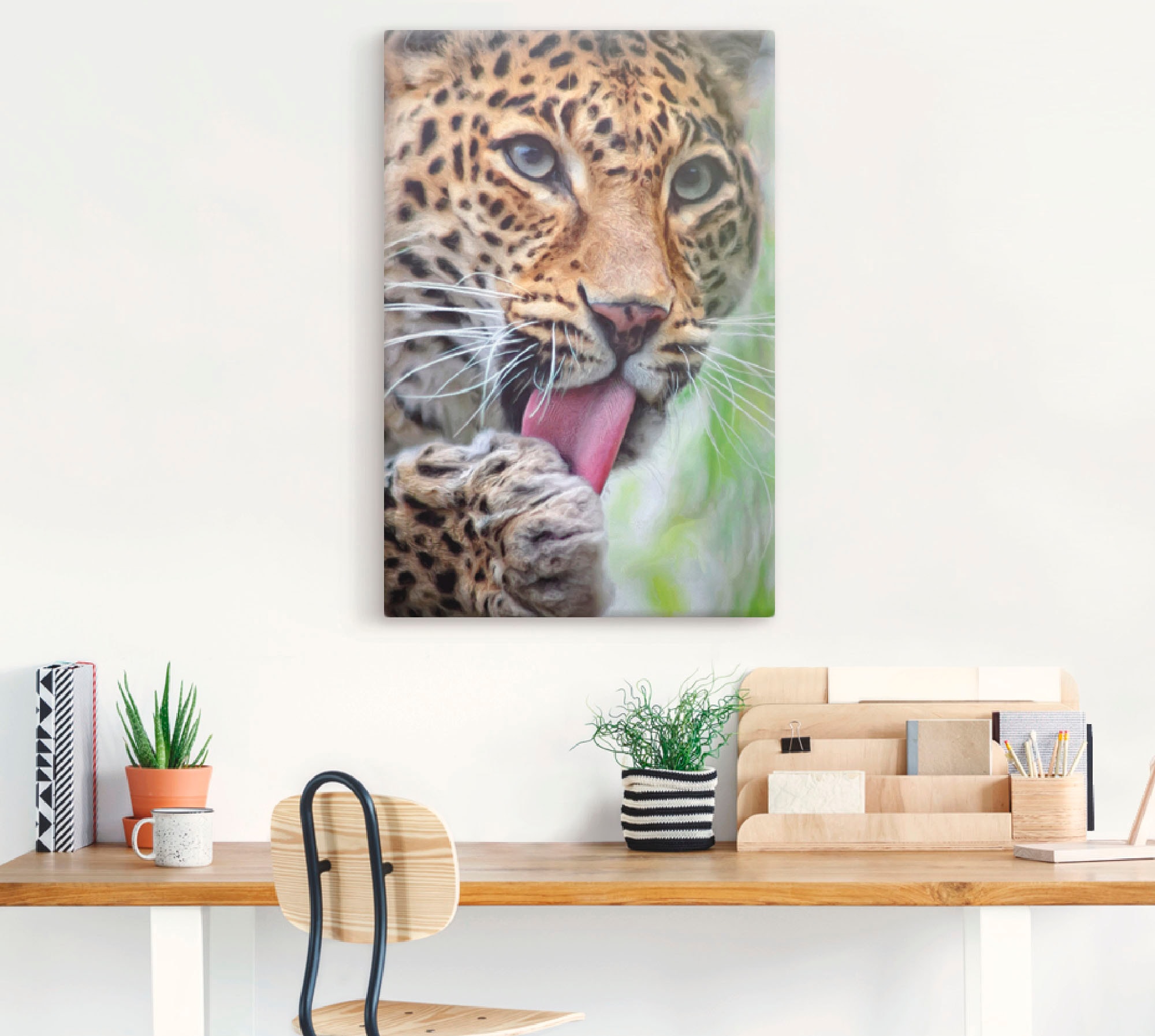 Artland Wandbild »Leopard«, Wildtiere, (1 St.), als Leinwandbild, Poster, Wandaufkleber in verschied. Größen