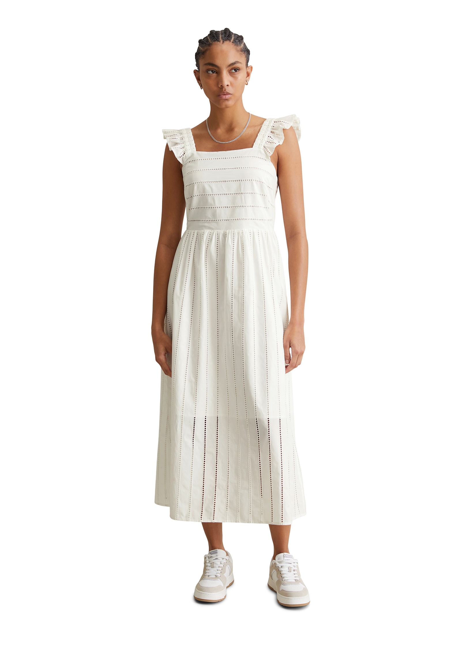 Marc O'Polo DENIM Midikleid »aus Broderie Anglaise«