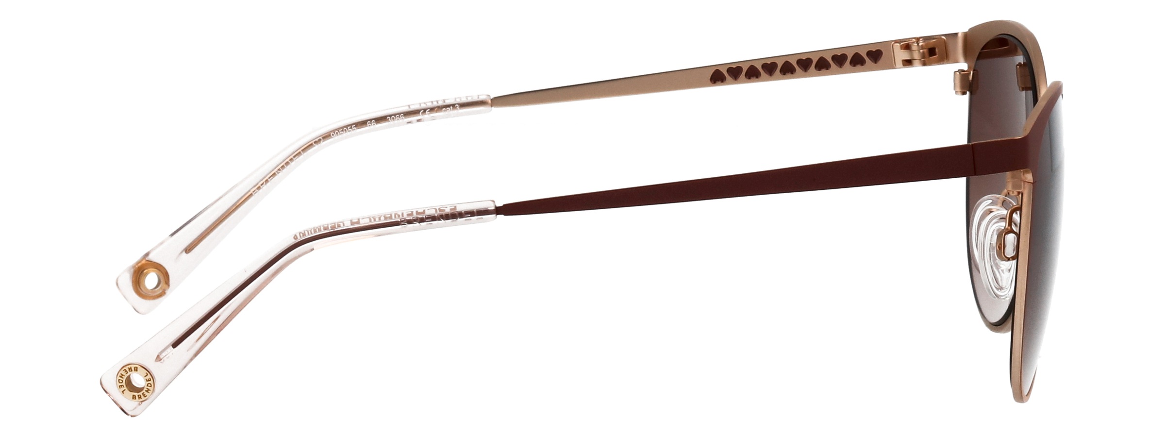 Sonnenbrille BRENDEL EYEWEAR "BRENDEL eyewear Sonnenbrille", Damen, braun (harmonisches braun verlauf), Sonnenbrillen Sonnenbrille 3