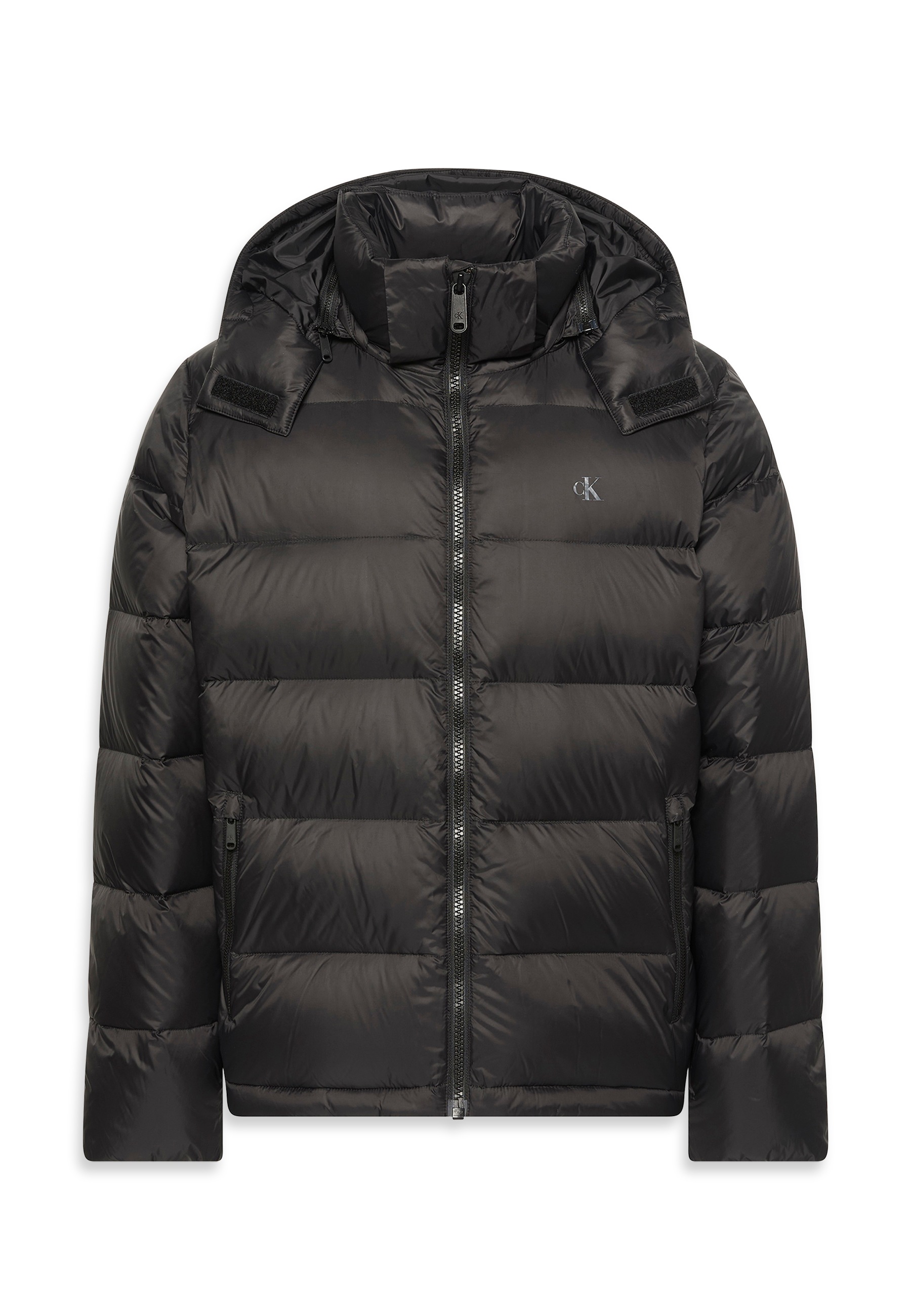 Calvin Klein Jeans Steppmantel »LS NYLN ZP OFF HD DW«, Mit Rundhalsausschnitt