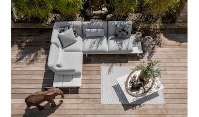 Ecksofa »lagoona«, (7 St.), Outdoor Elementengruppe Cool Grey