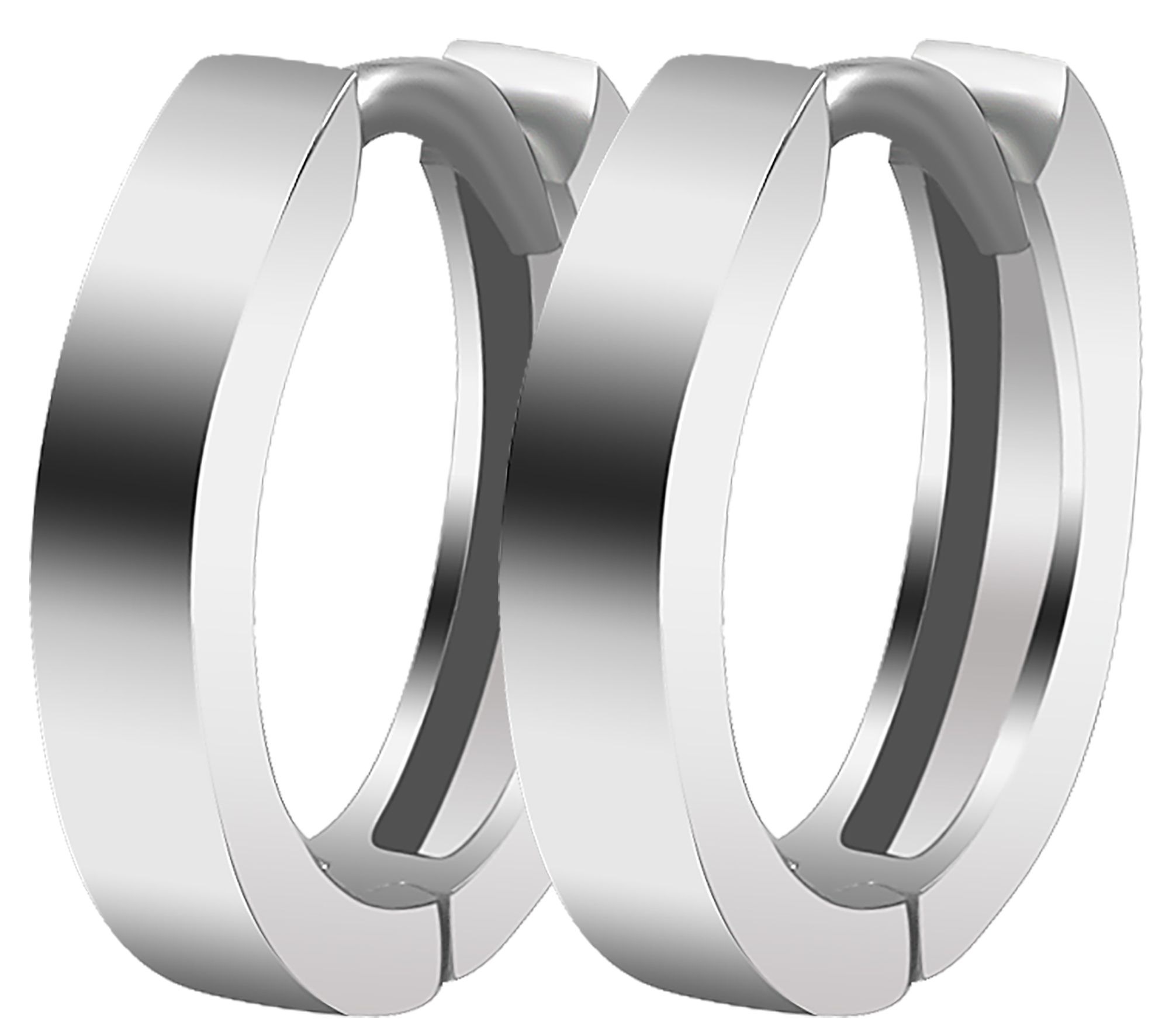 Adelia´s Klappcreolen »Damen Ohrringe – Klappcreole aus 925 Silber« Geschenkidee: zeitlos und vielseitig