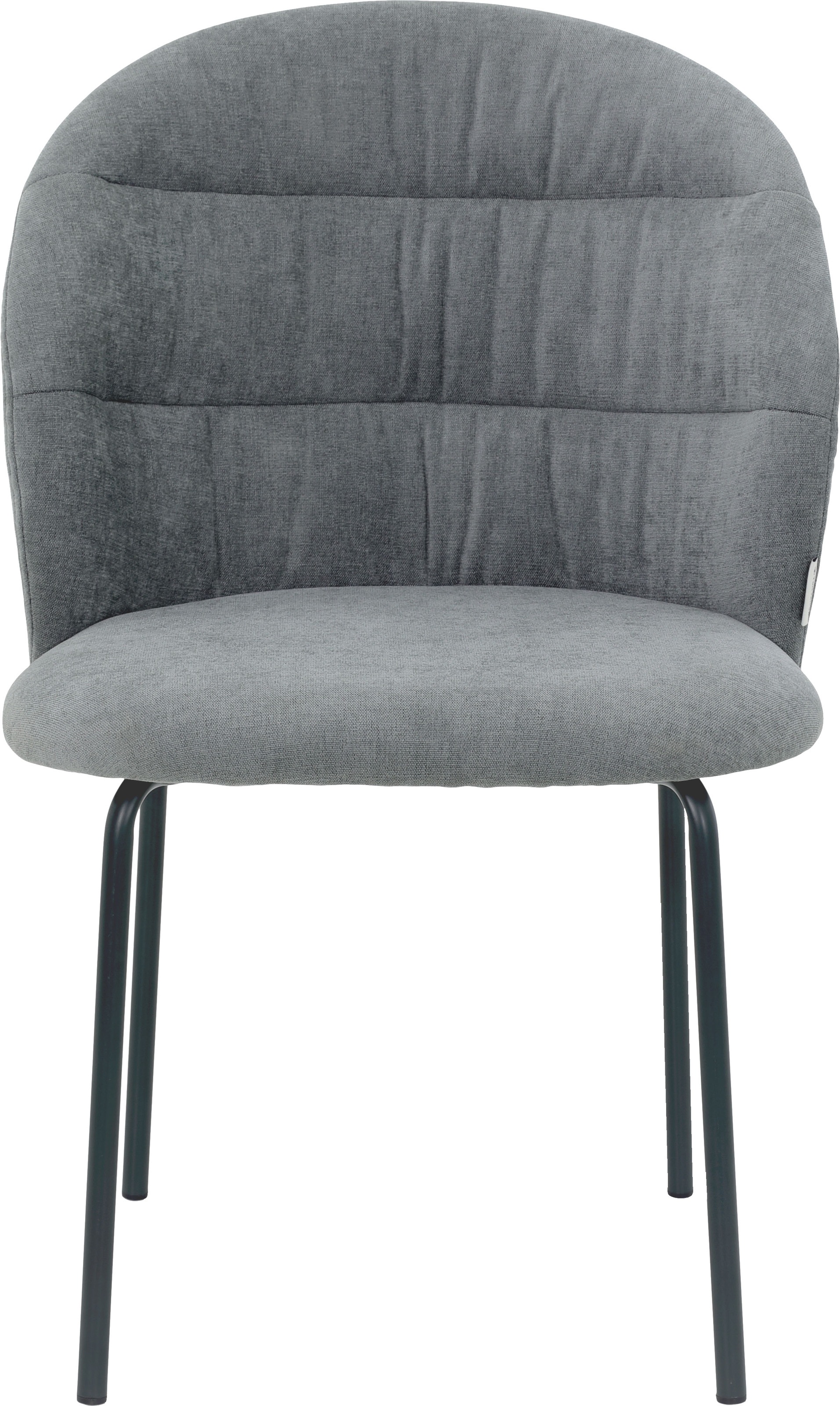 Thumbnail - TOM TAILOR HOME 4-Fußstuhl "LEAF CHAIR", (Set), 2 St., Chenille, 4-Fußgestell, Raffung in der Rückenlehne