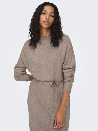 ONLY Strickkleid "ONLLEVA L/S BELT DRESS EX KNT" günstig online kaufen