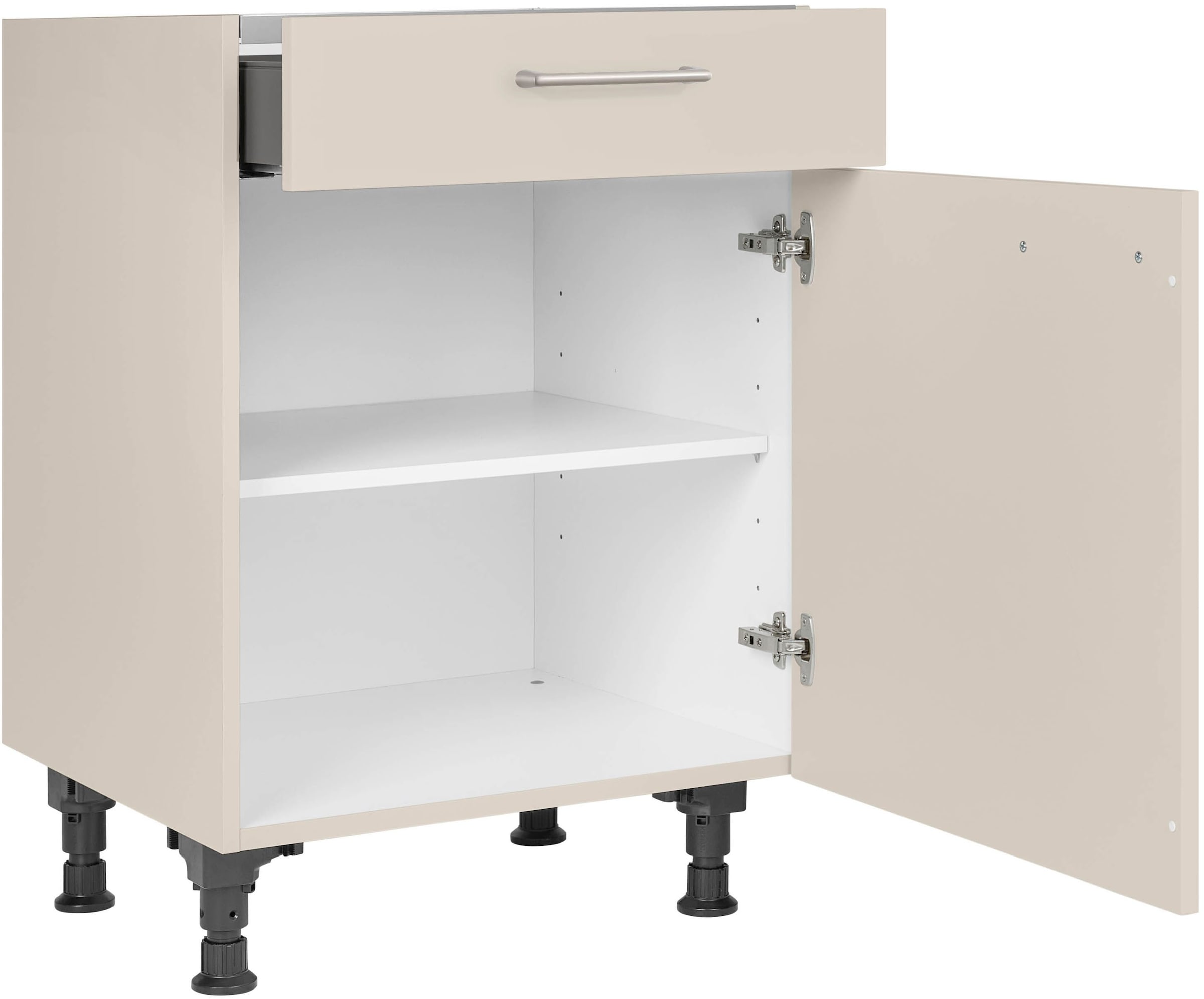 nobilia® Kochfeldumbauschrank »"Laser", mit Schukasten und Tür, Ausrichtung wählbar«