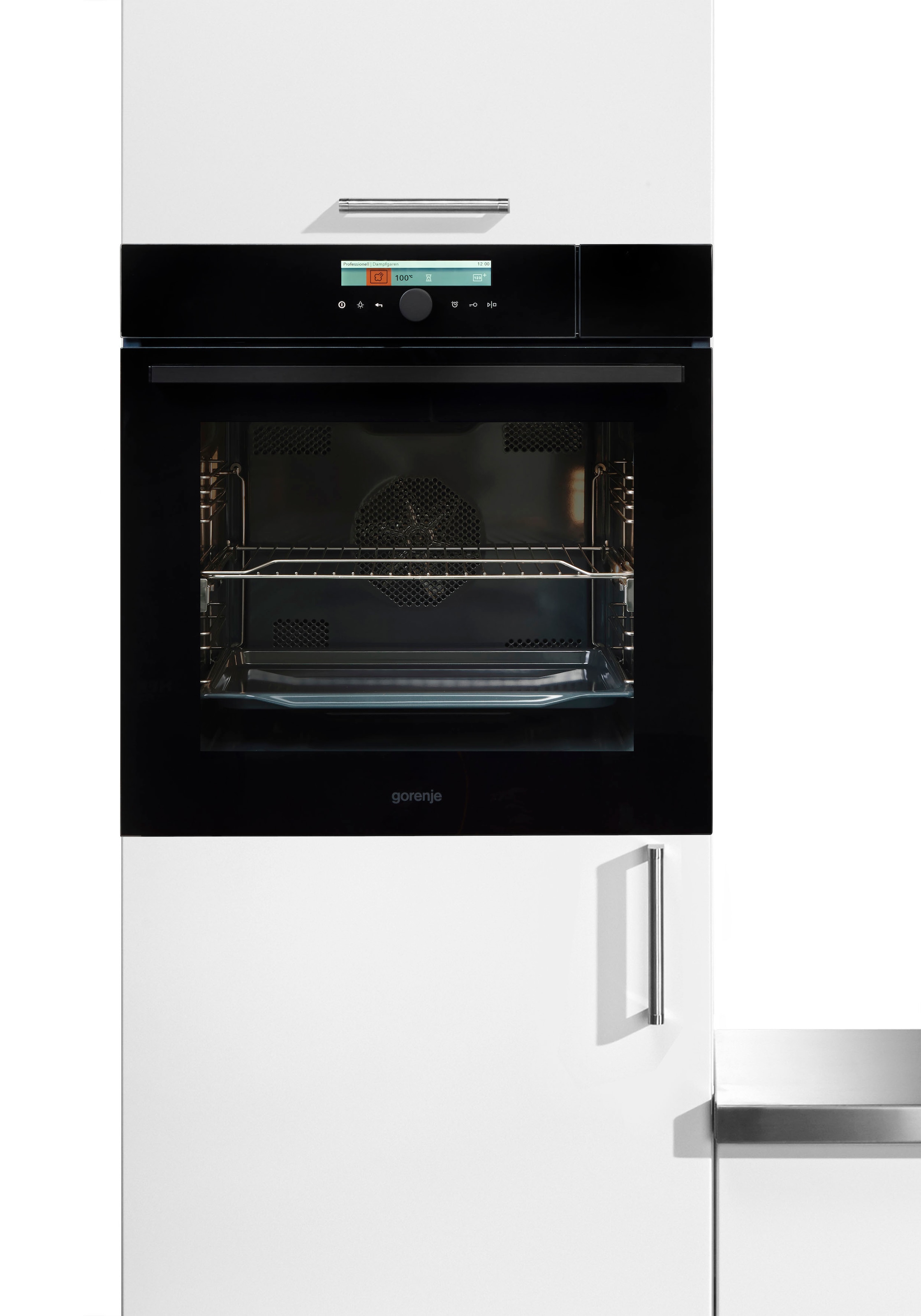 GORENJE Dampfbackofen »BCS 798 S24BG«, BCS798S24BG, mit 1-fach-Teleskopauszug, Aqua-Reinigungsfunktion