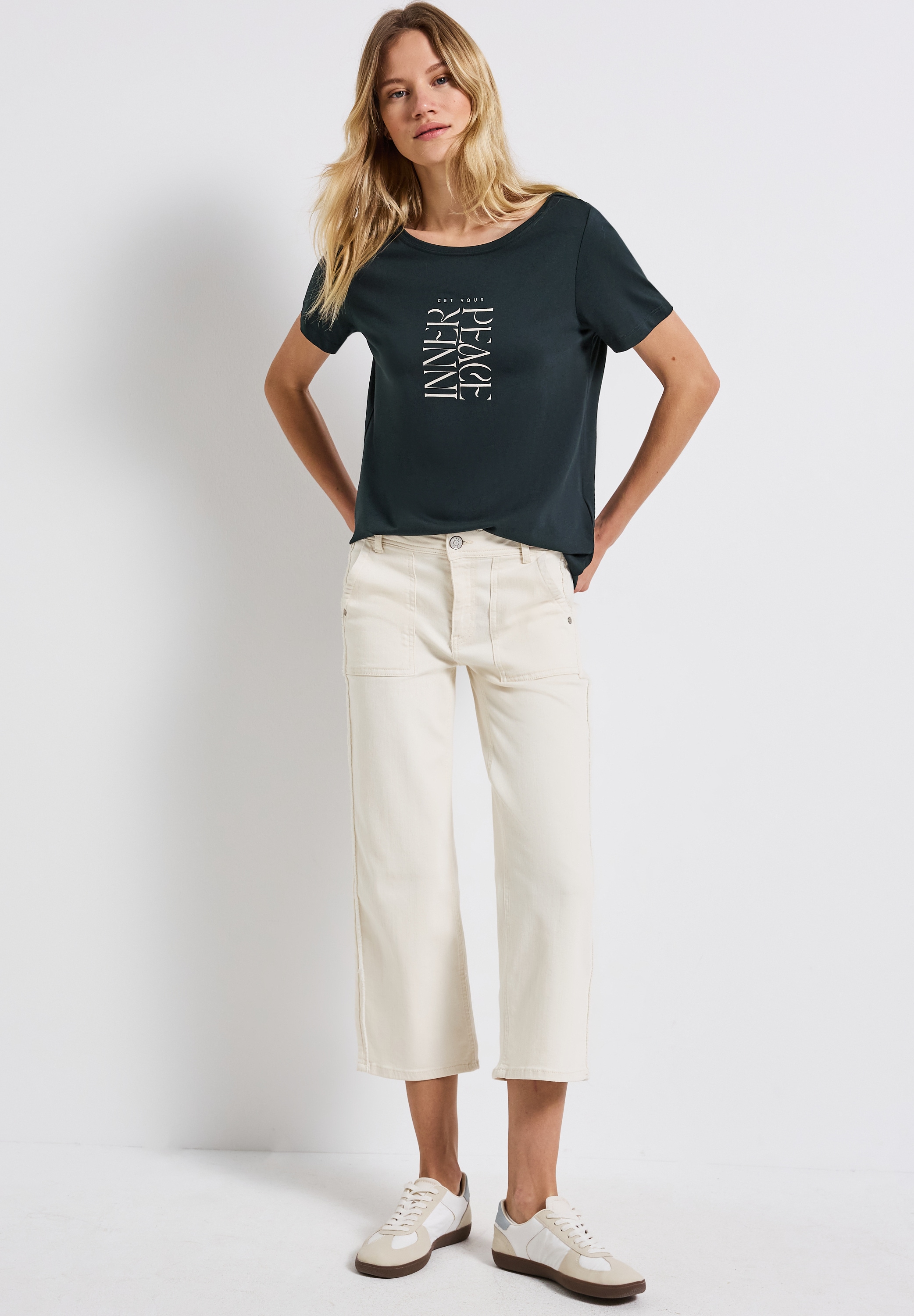 STREET ONE Shirttop, mit Wording Print