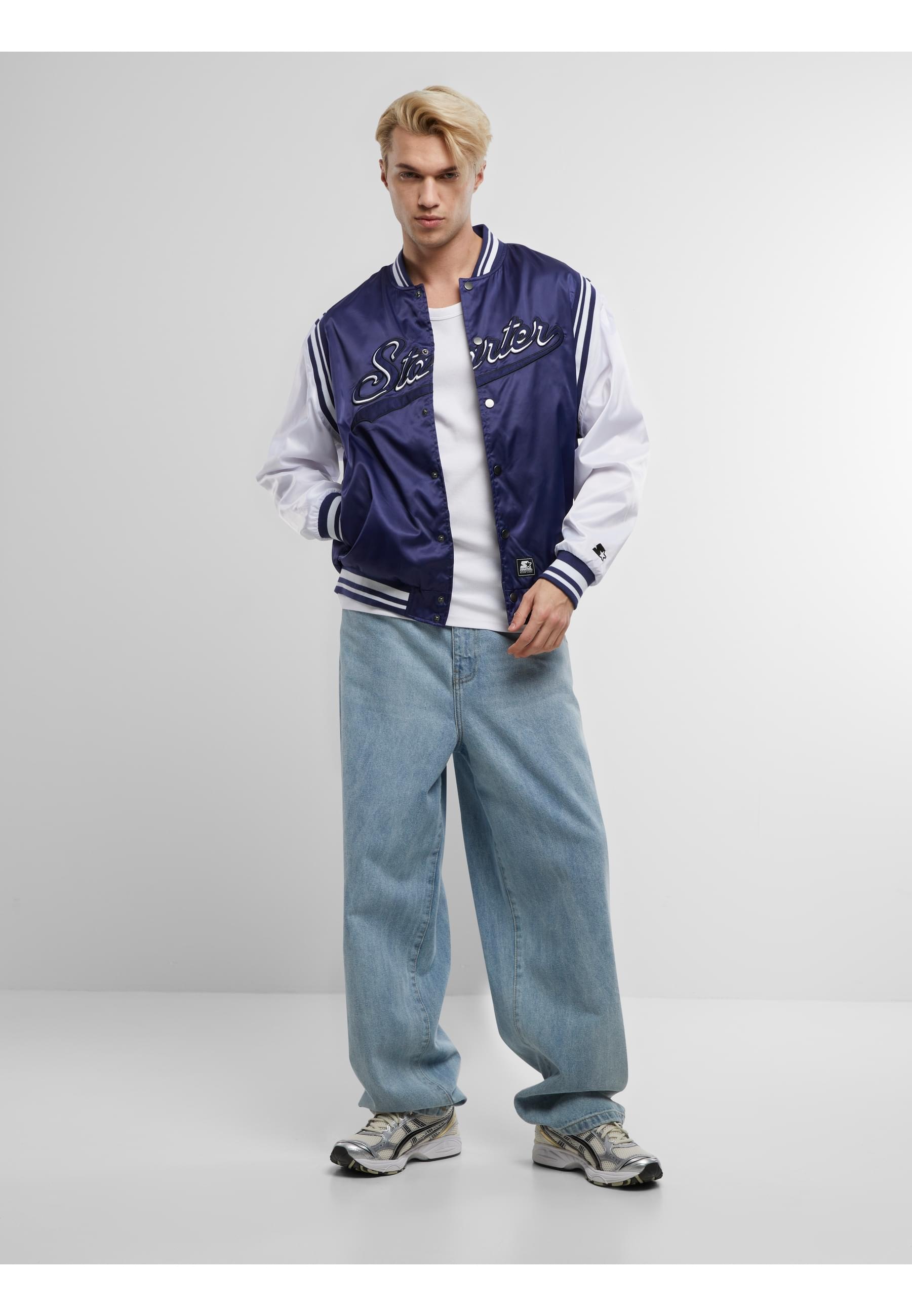 Starter Black Label Collegejacke »Starter Black Label Starter Satin College Jacket« 1 Stk. tlg. ohne Kapuze