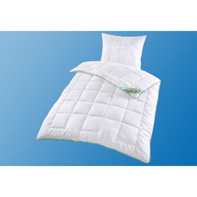 f.a.n. Schlafkomfort Microfaserbettdecke »Greenfirst«, warm, Bezug 100%  Baumwolle, (1 St.) kaufen | BAUR