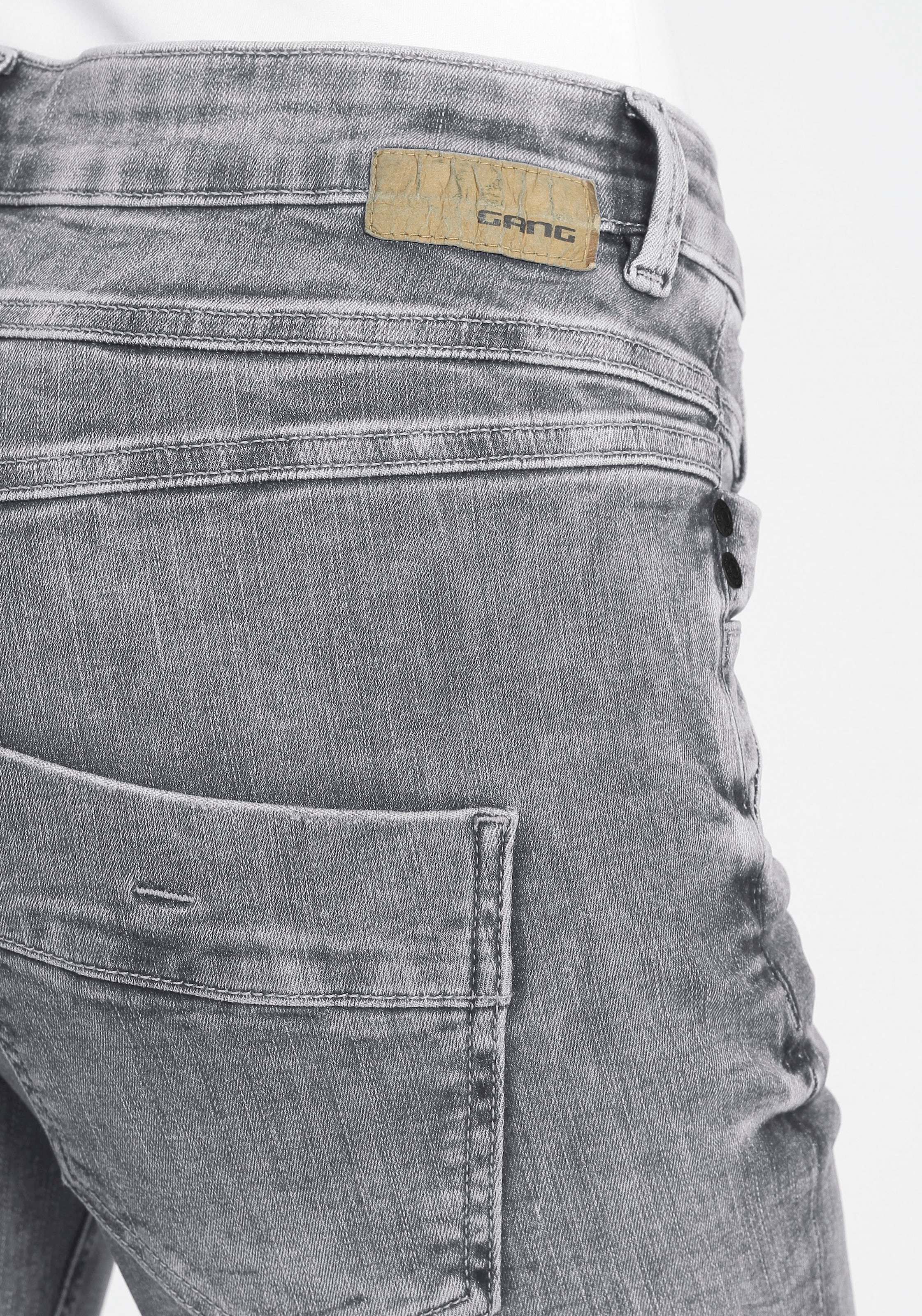GANG Slim-fit-Jeans »94CARLI«, mit offener Knopfleiste online bestellen |  BAUR | Stretchjeans