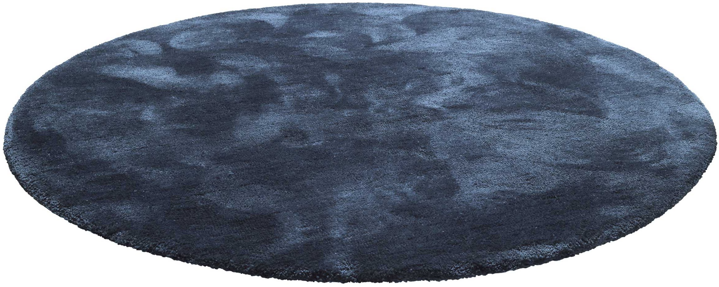 Homie Living Teppich »Pisa«, rund, 25 mm Höhe, Hochflor, Microfaser, uni, weich, Shaggy, Wohnzimmer, Schlafzimmer