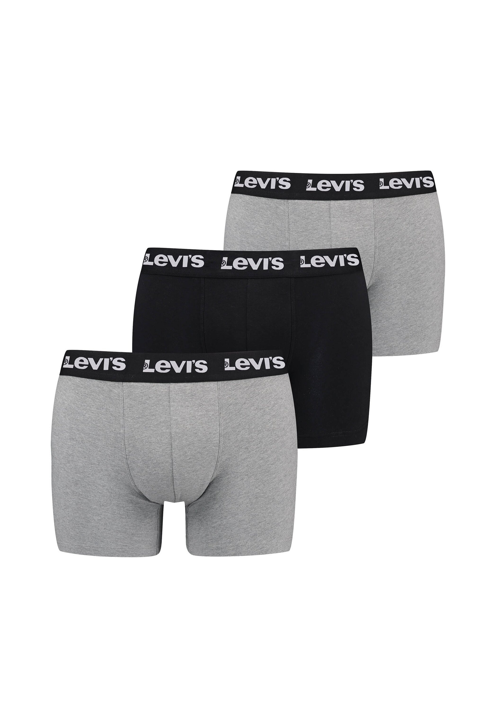 LEVI'S Herren Boxershorts "Boxershort Repeat Logo Boxer Brief 3P 3er Pack", Gr. XL, bunt, Obermaterial: 95% Baumwolle CO. 5% Elasthan EL., Unterhosen