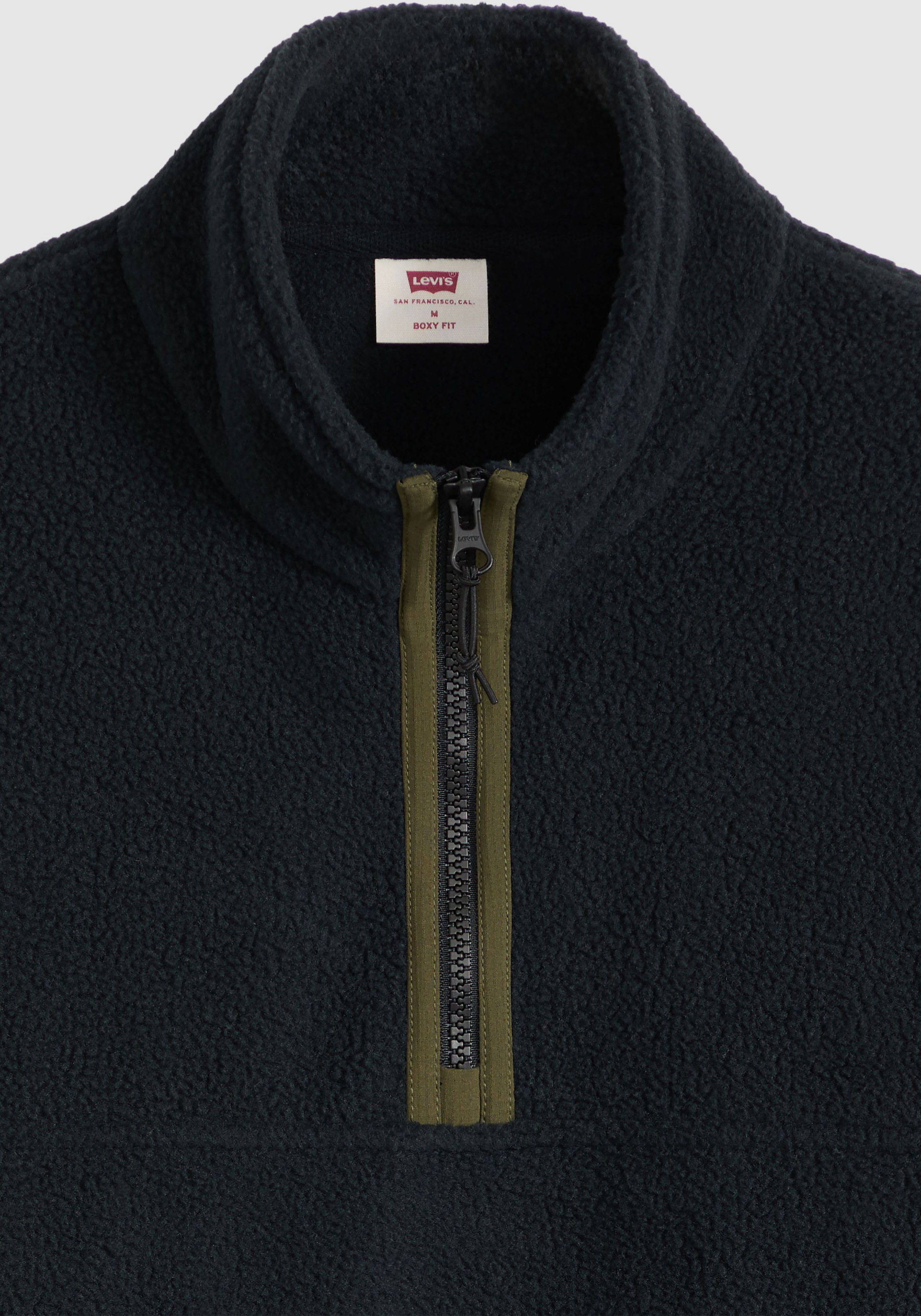 Levi's® Fleecepullover »REDWOOD HALF ZIP«, Saumabschluss mit Tunnelzug

