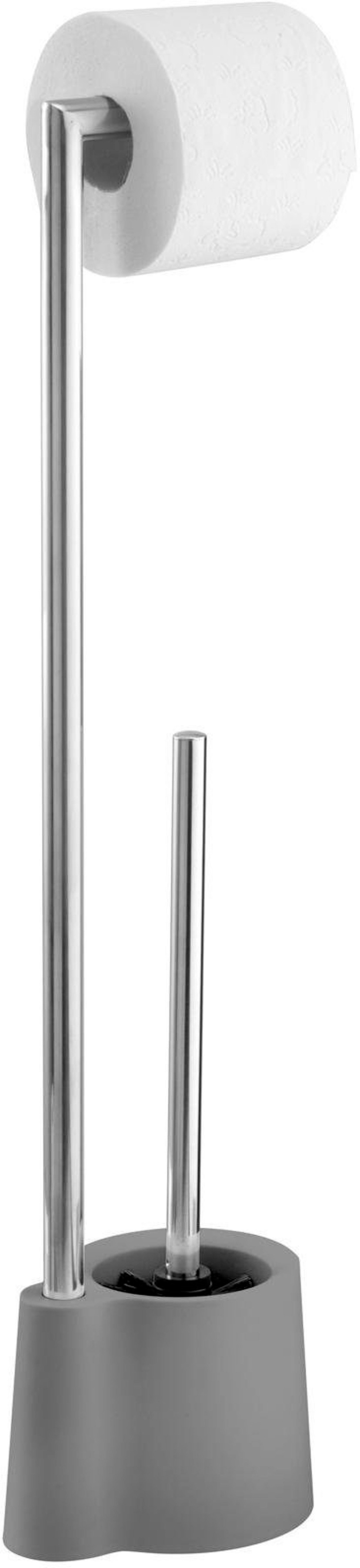 WENKO WC-Garnitur "Avola" aus Edelstahl  Polypropylen Stand WC-Garnitur günstig online kaufen