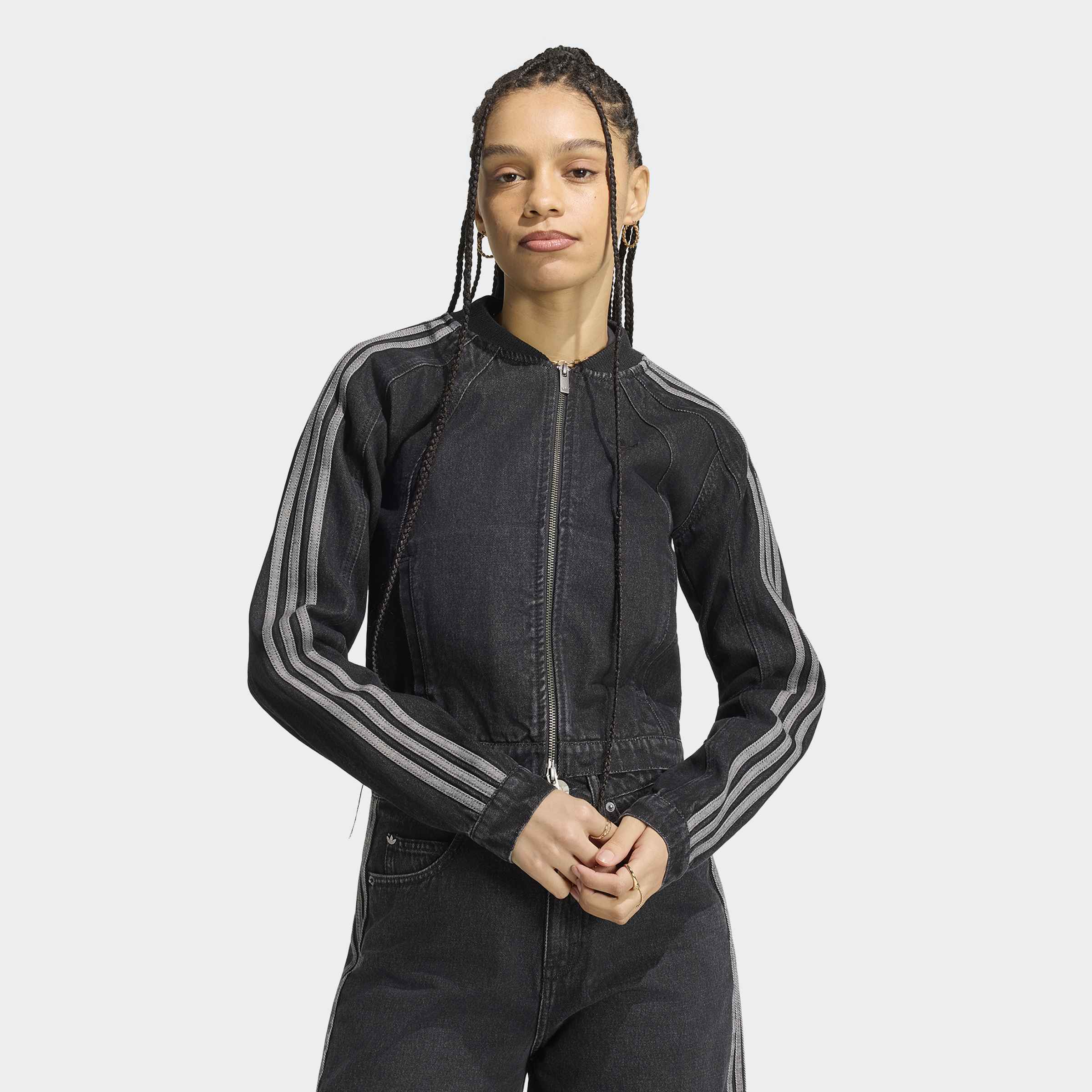 adidas Originals Outdoorjacke "SST 2.0 DENIM" für Erwachsene, mit Reißverschluss, aus Baumwolle
