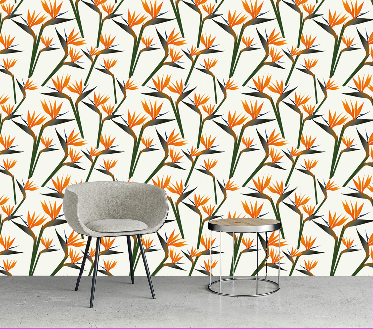 queence Vinyltapete »Samuel«, bedruckt-Motiv-botanisch-floral-gemustert-natürlich, 90x250cm, selbstklebend, kinderleichte Anbringung, Sticker