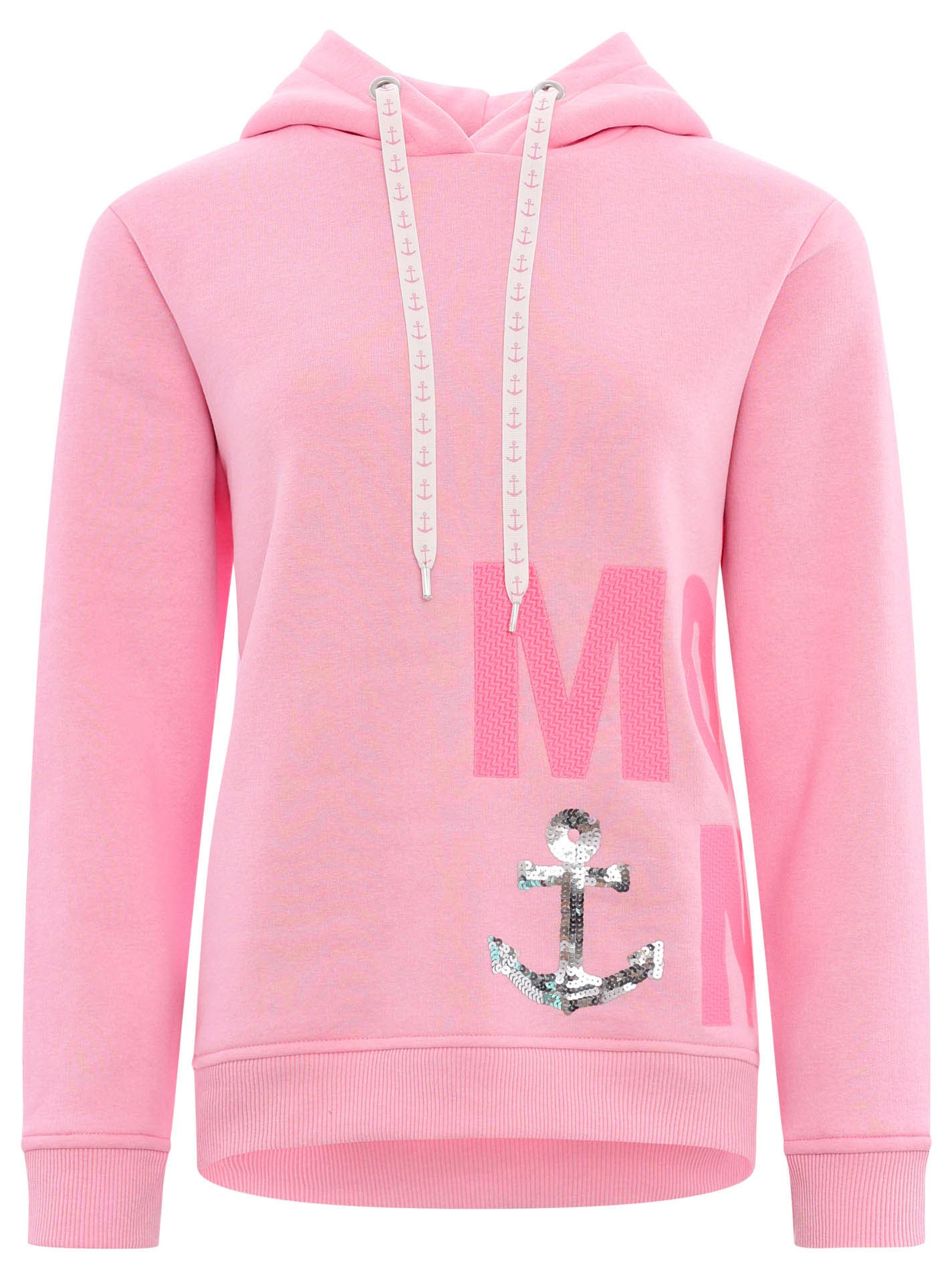 Zwillingsherz Hoodie ""Paillette MOIN"", mit Paillettenanker und gesticktem günstig online kaufen
