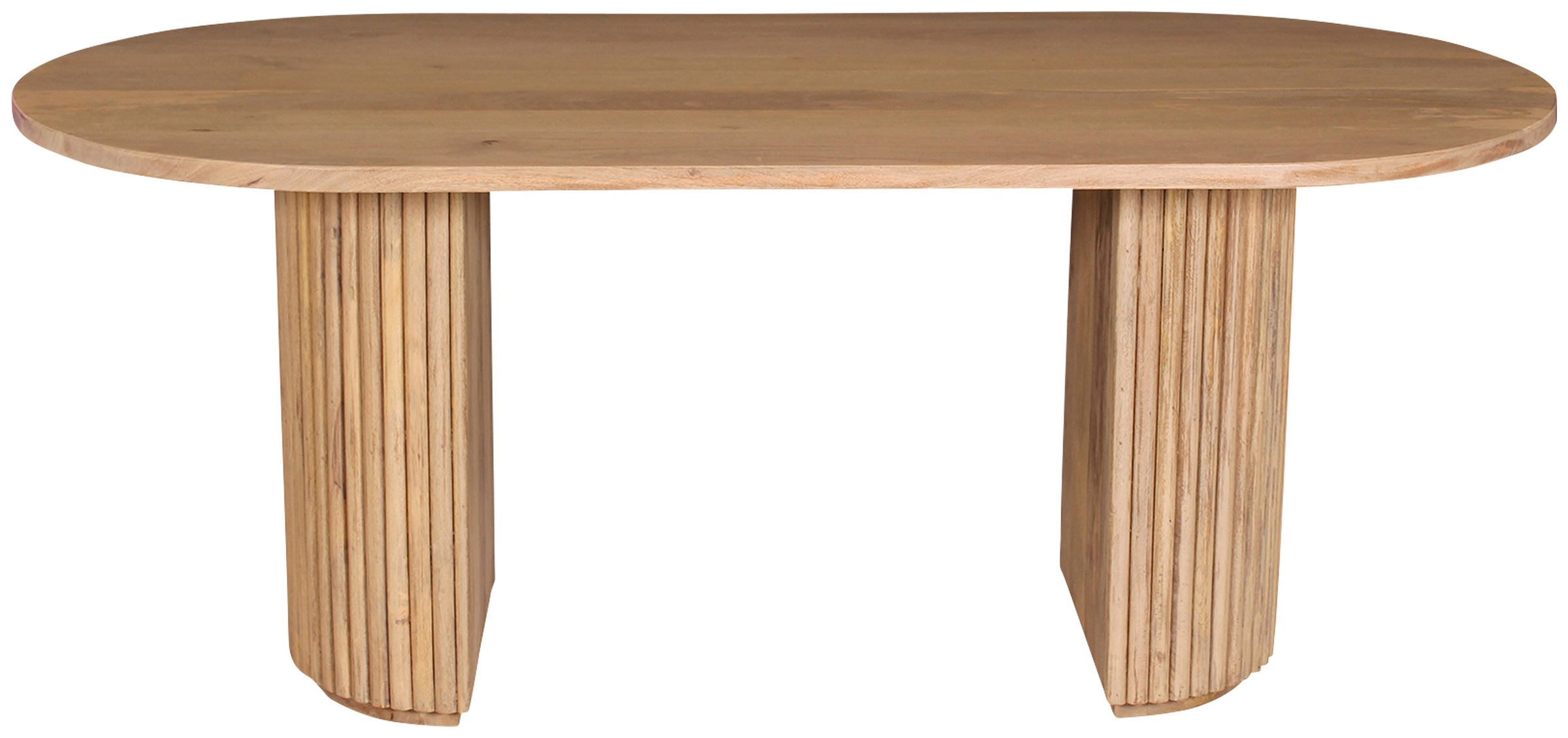 SIT Esstisch "Moderner Esstisch im Ribbed‑Design – Massiver Mangoholz‑Tisch günstig online kaufen