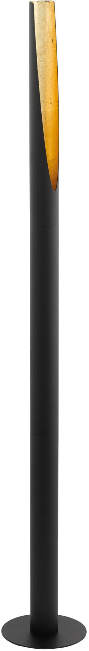 EGLO LED Stehlampe »BARBOTTO«, 1 flammig-flammig, schwarz, gold / Ø6 x H137 cm / inkl. 1 x GU10 (je 4,5W) / warmweiß