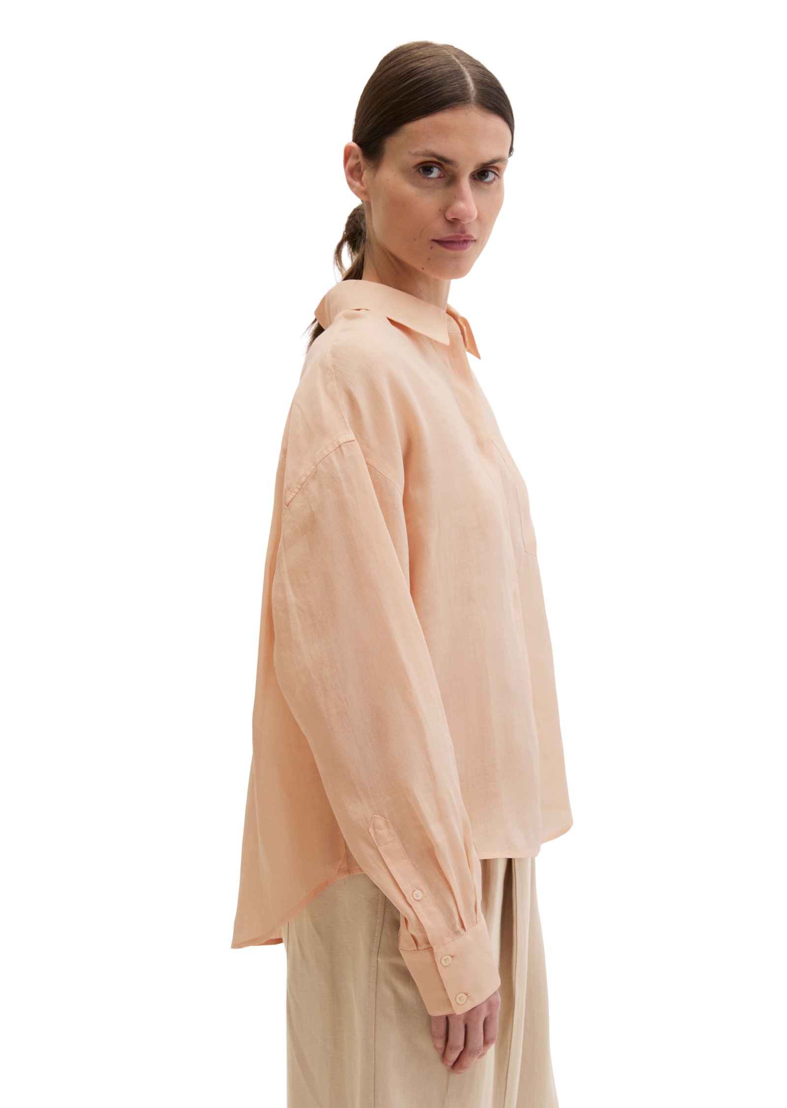 Marc OPolo Langarmbluse "aus weicher Ramiefaser" günstig online kaufen