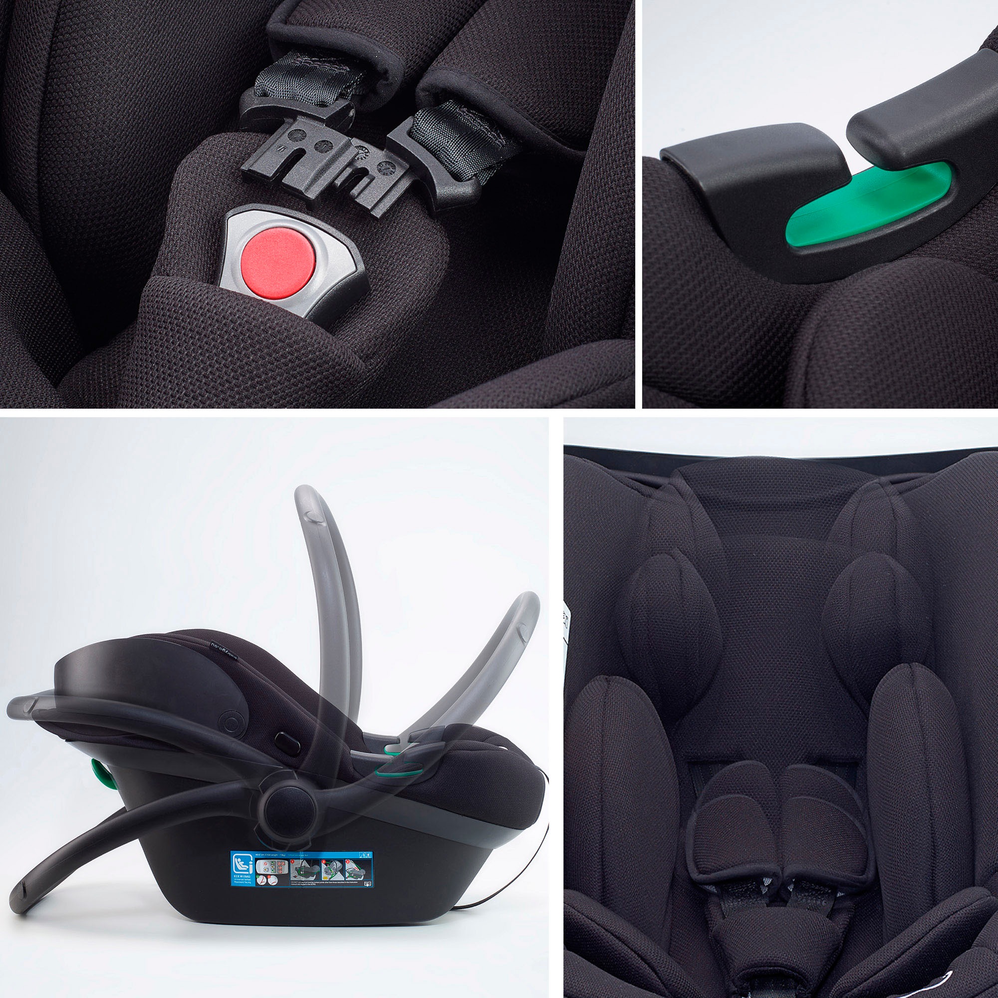 BabyGo Kombi-Kinderwagen »Style - 3in1« inkl. Babyschale mit Adaptern u. Wickeltasche