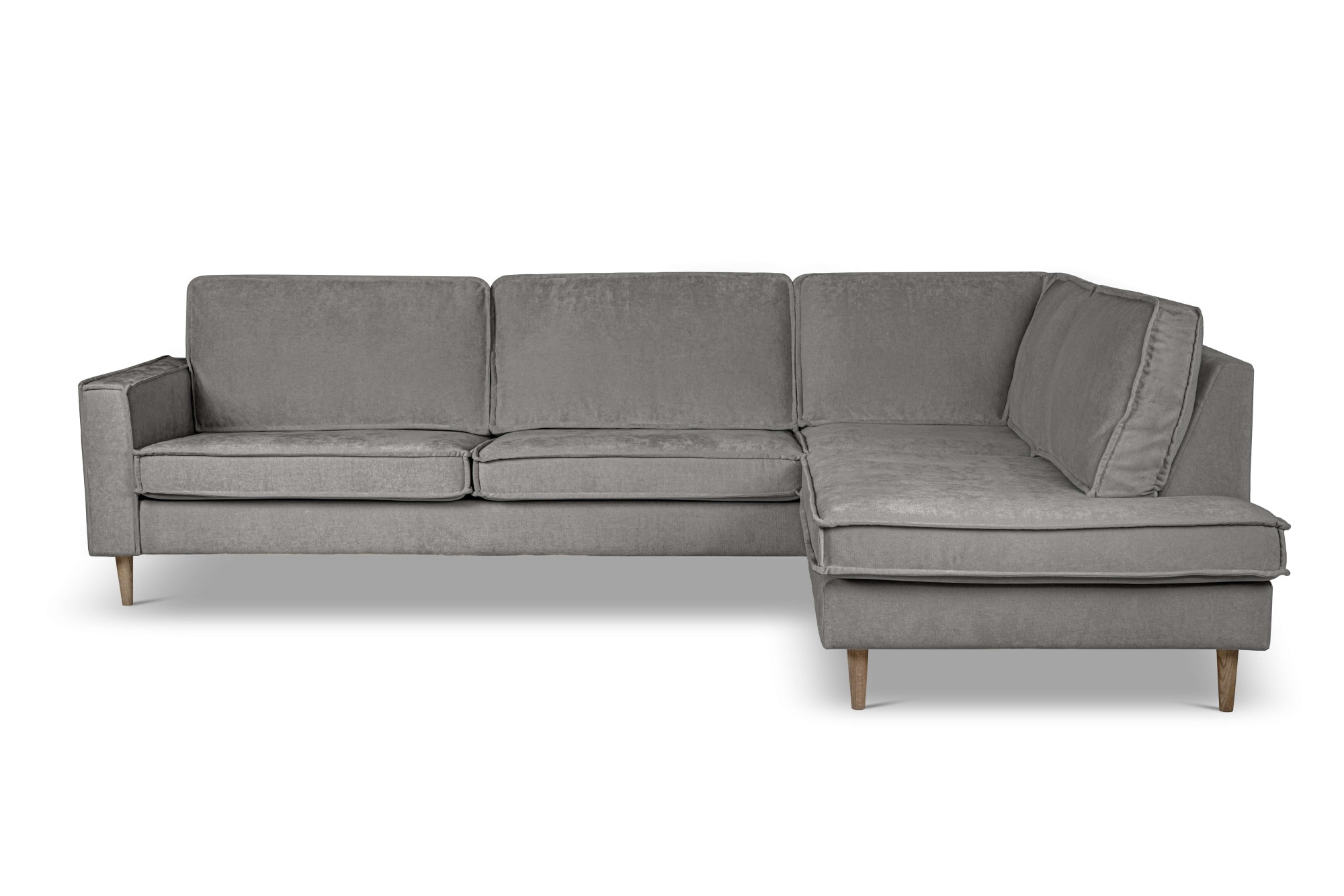 Home affaire Ecksofa »Pinto Skandi, 290 cm, Chenille, Struktur, Ottomane links / rechts«