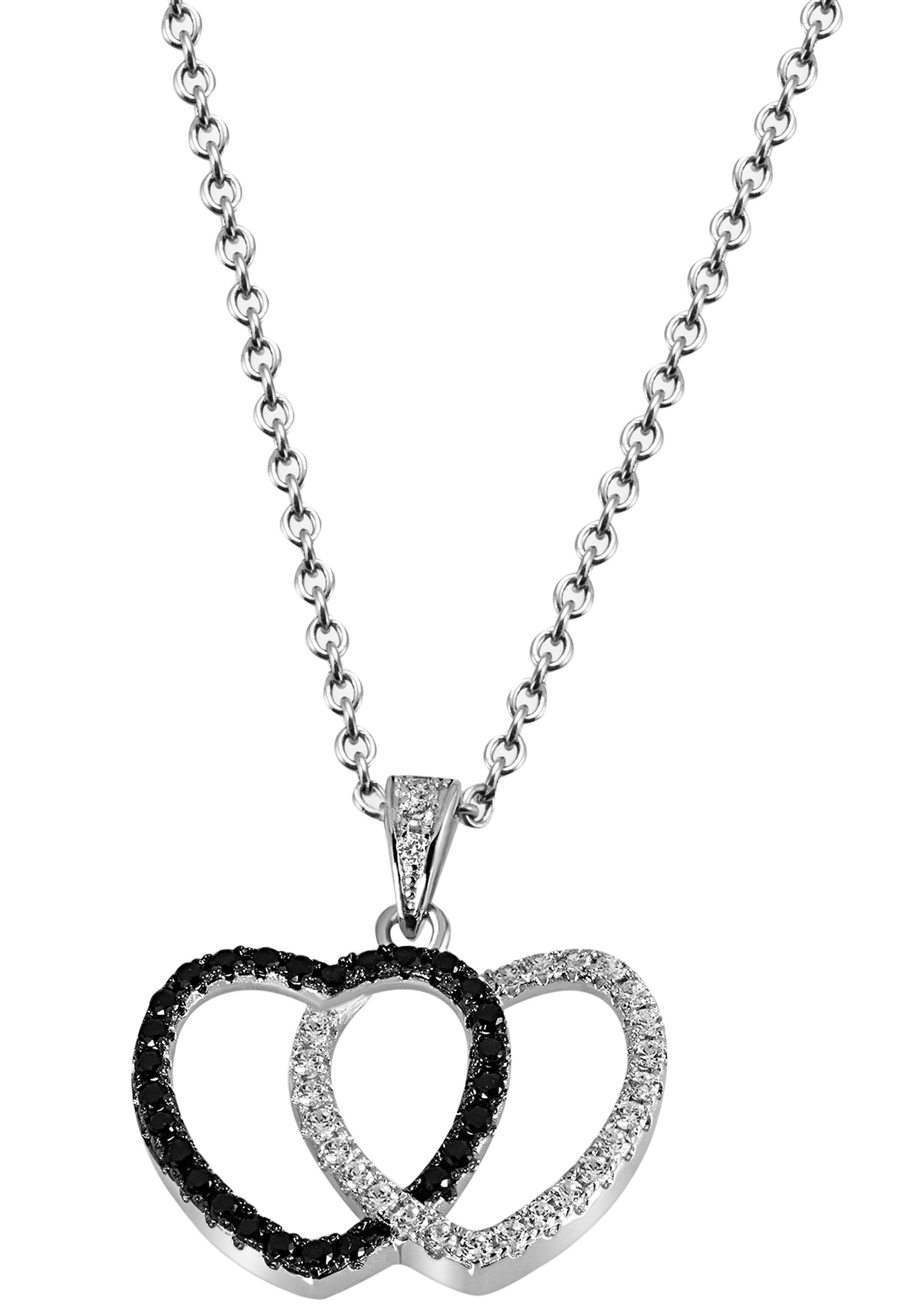 Firetti Kette mit Anhänger »Schmuck Geschenk Silber 925 Halsschmuck  Halskette Ankerkette Herz«, zu Kleid, Shirt, Jeans, Sneaker! Anlass  Geburtstag Weihnachten für kaufen | BAUR