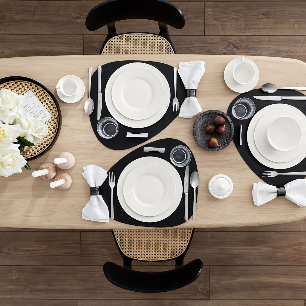 Villeroy & Boch Kombiservice »Geschirr-Set, Service Twist White 4 Friends«, (Set, 36 tlg.), ideal für den Alltag inkl. Gläser und Besteck, 36 Teile für 4 Personen