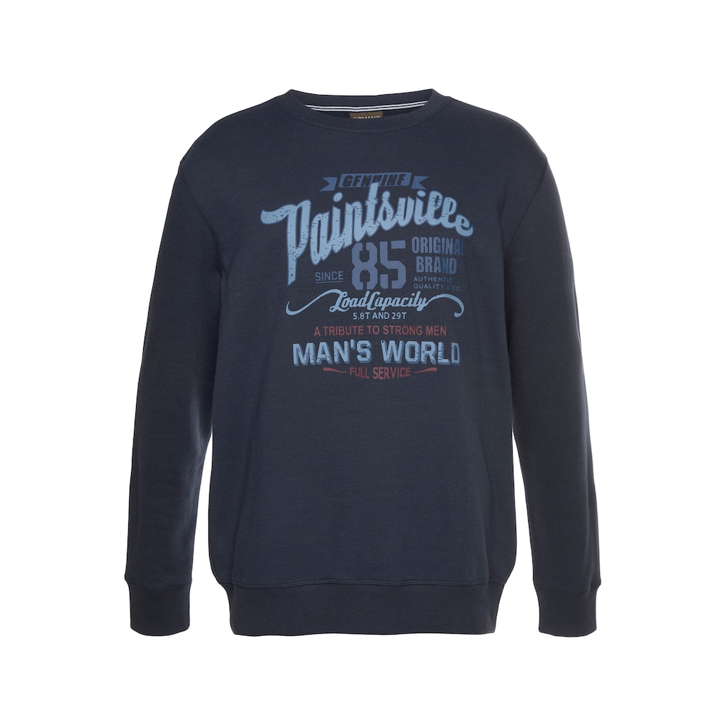 Man's World Sweatshirt, mit Brustprint