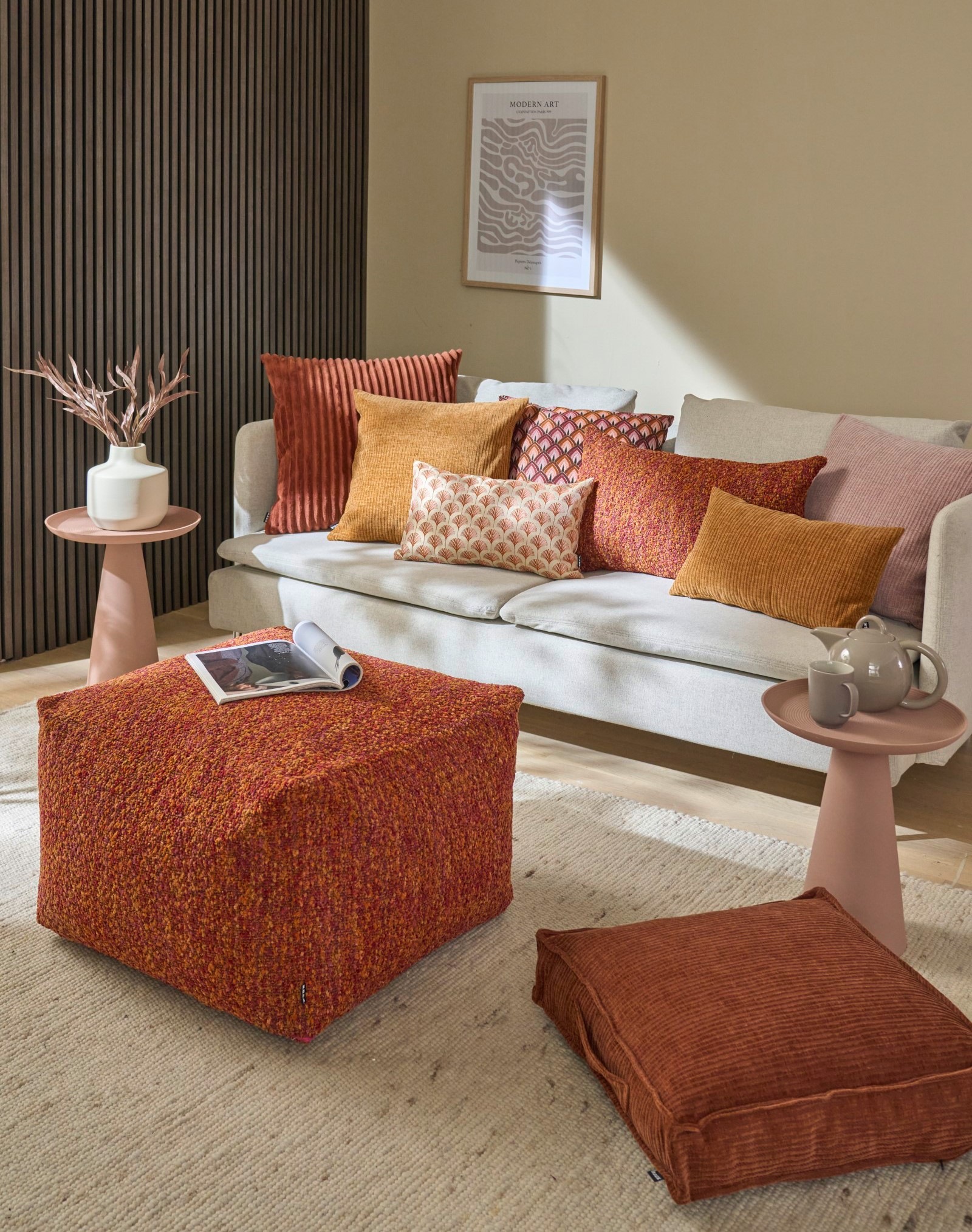 H.O.C.K. Sitzauflage "Jonny" Cordkissen inkl. Füllung, 50x50x10cm, Matratze günstig online kaufen