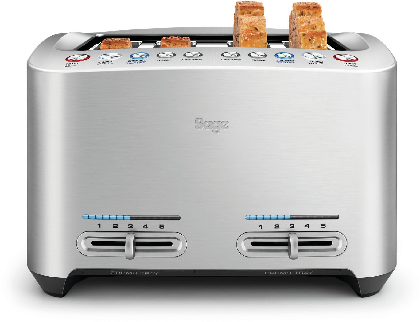 Sage Toaster »the Smart Toast, STA845BAL«, 4 lange Schlitze, 2000 W