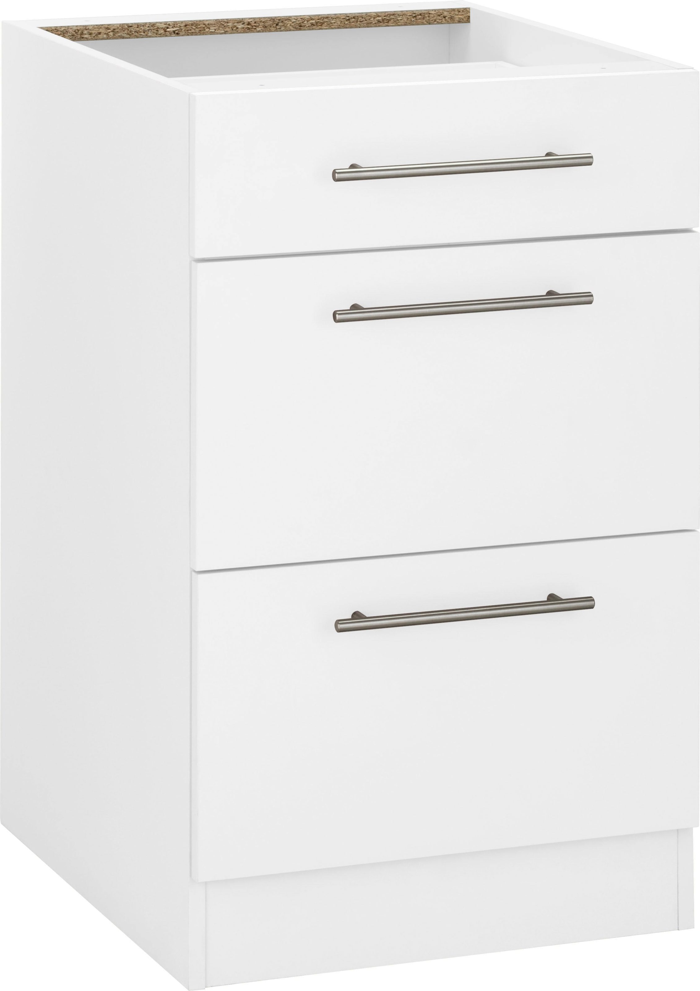 wiho Küchen Unterschrank "Cali, TOPSELLER" 50 cm breit, mit 2 großen Auszüg günstig online kaufen