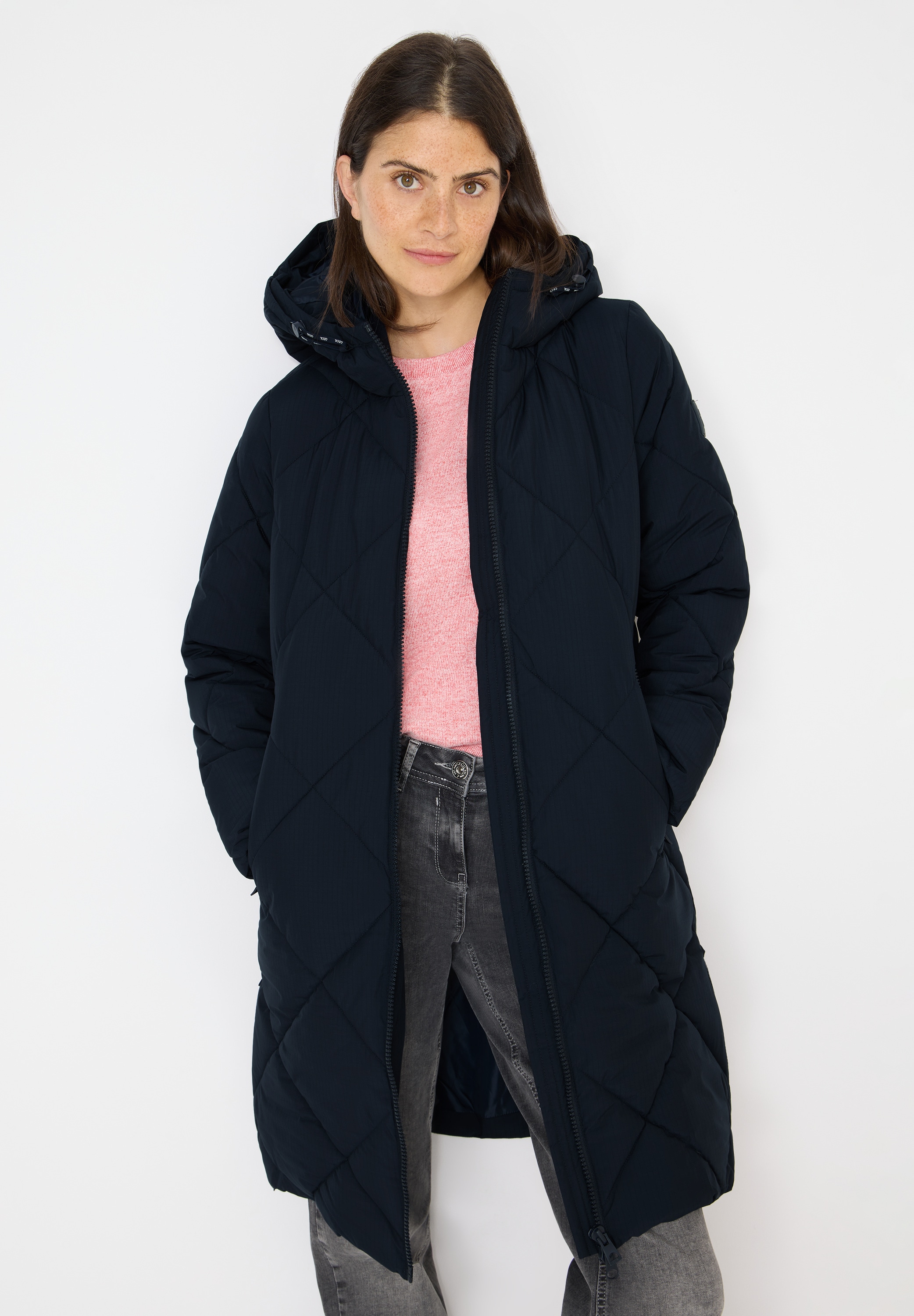 Cecil Steppmantel mit Kapuze günstig online kaufen