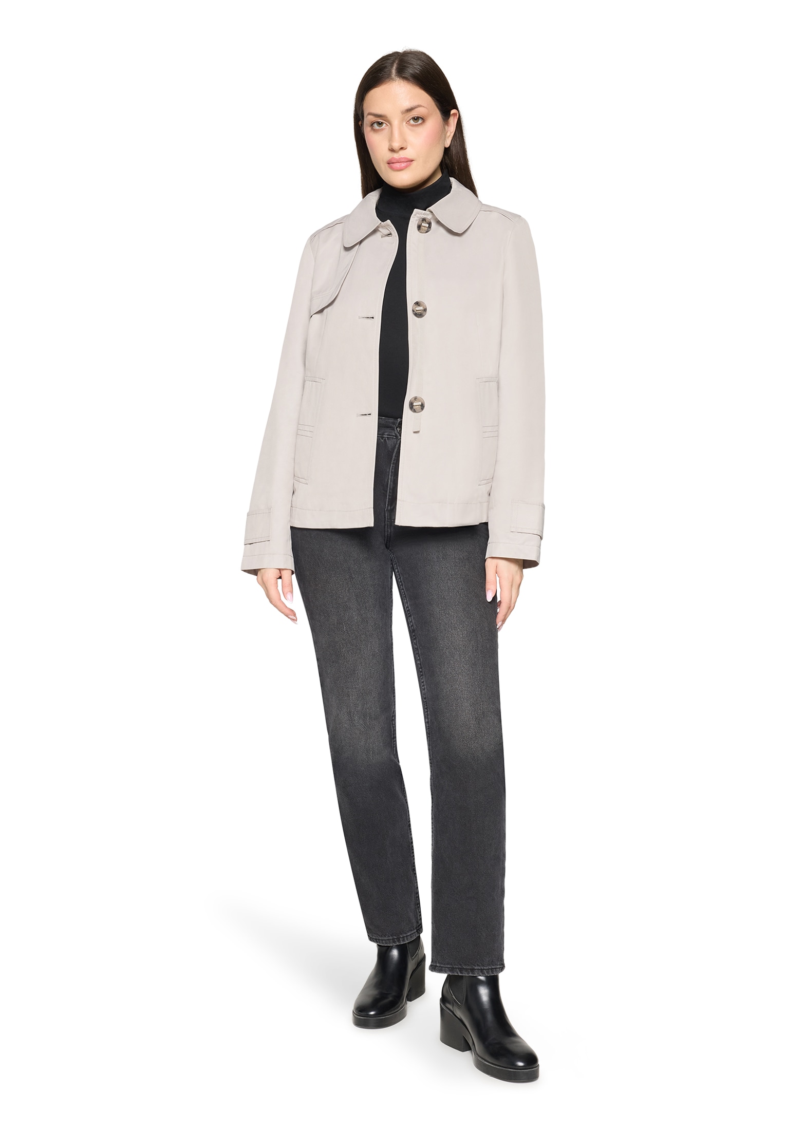 Gil Bret Outdoorjacke mit Hemdkragen