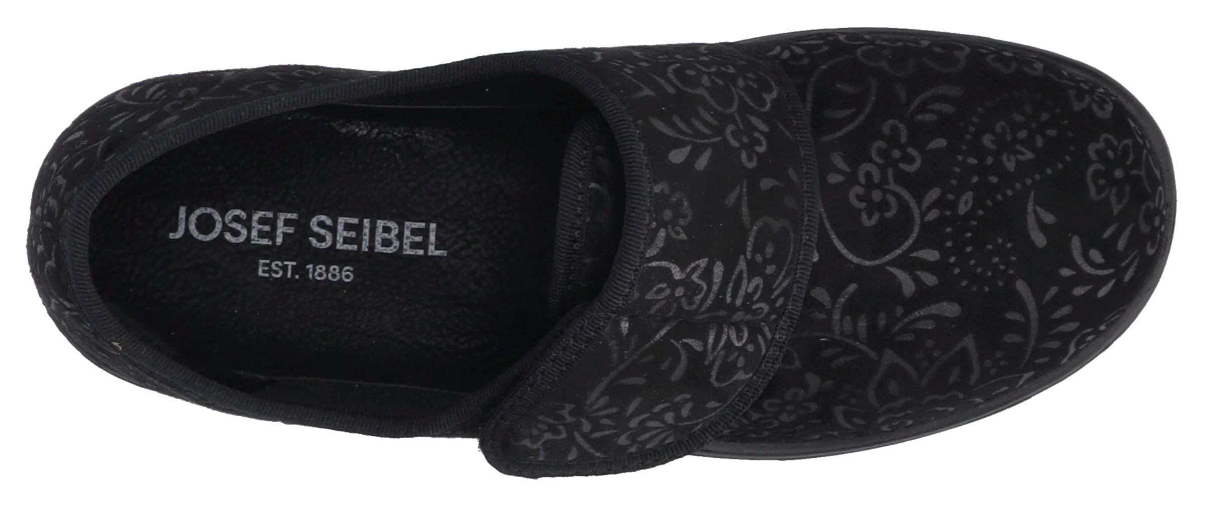 Josef Seibel Hausschuh »Nice 80«, Klettschuh, Pantoffel mit praktischem Klettverschluss
