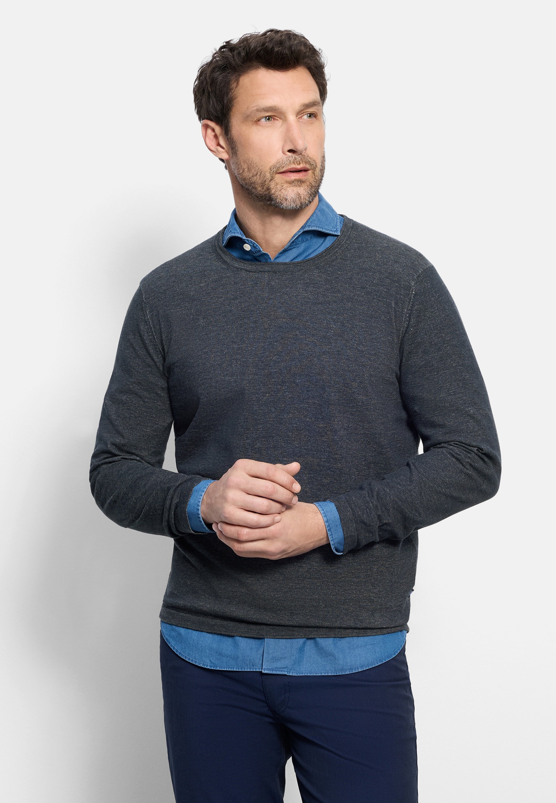 OLYMP Strickpullover "OLYMP Casual Strick" günstig online kaufen