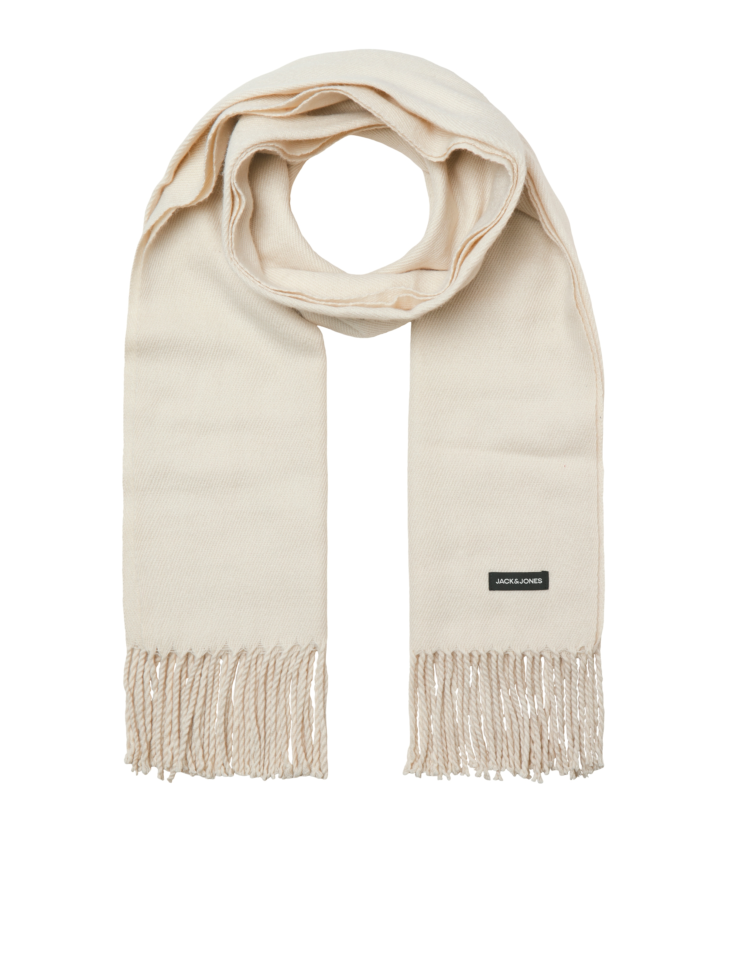 Jack & Jones "JACSOLID WOVEN SCARF NOOS" Kunstfaser, mit Fransen