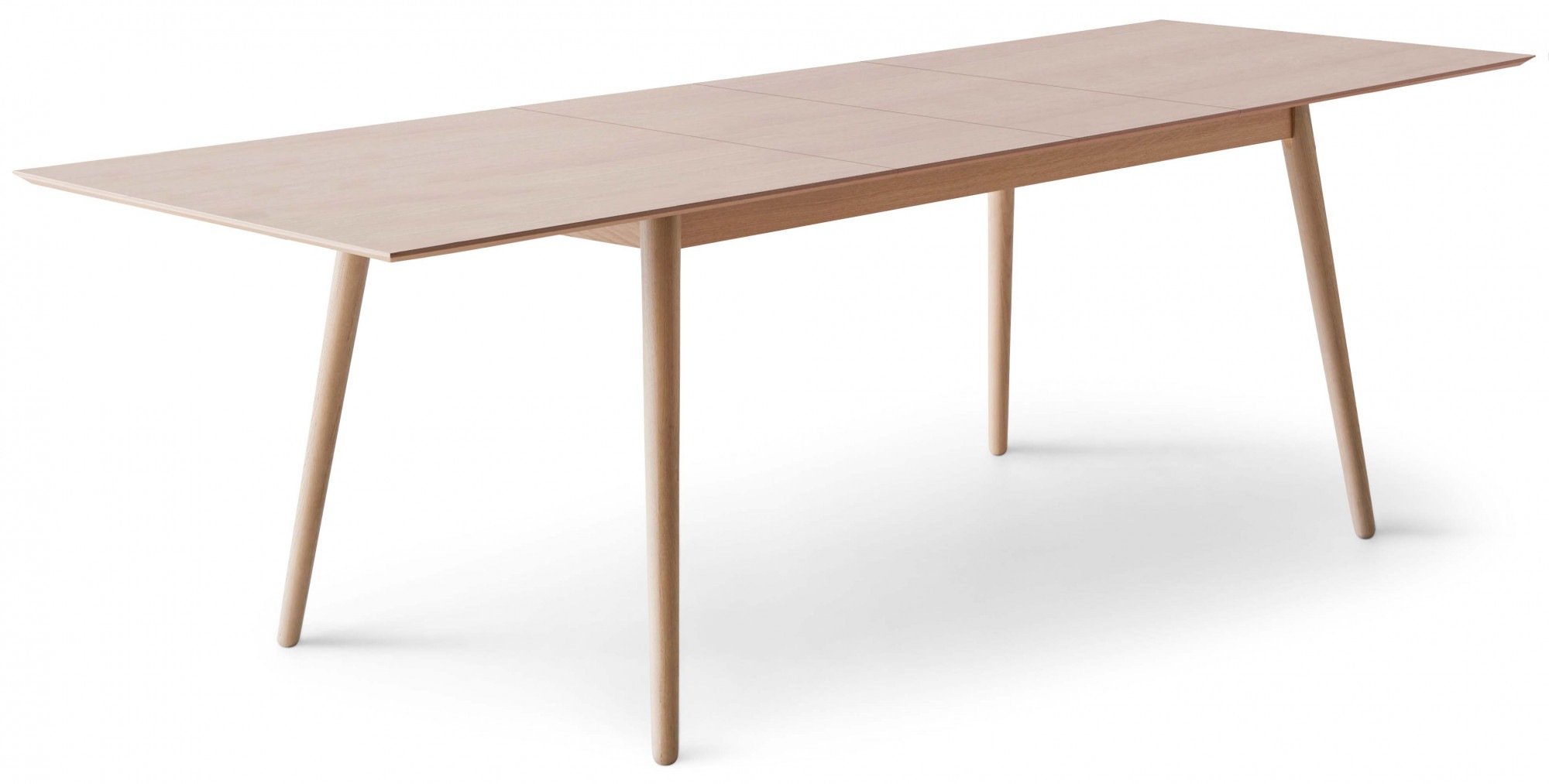 Hammel Furniture Esstisch »Meza Designtisch mit Auszugsfunktion und 2 Einlegeplatten«, (1 St.), rechteckige Tischplatte MDF, Esche Massivholzgestell