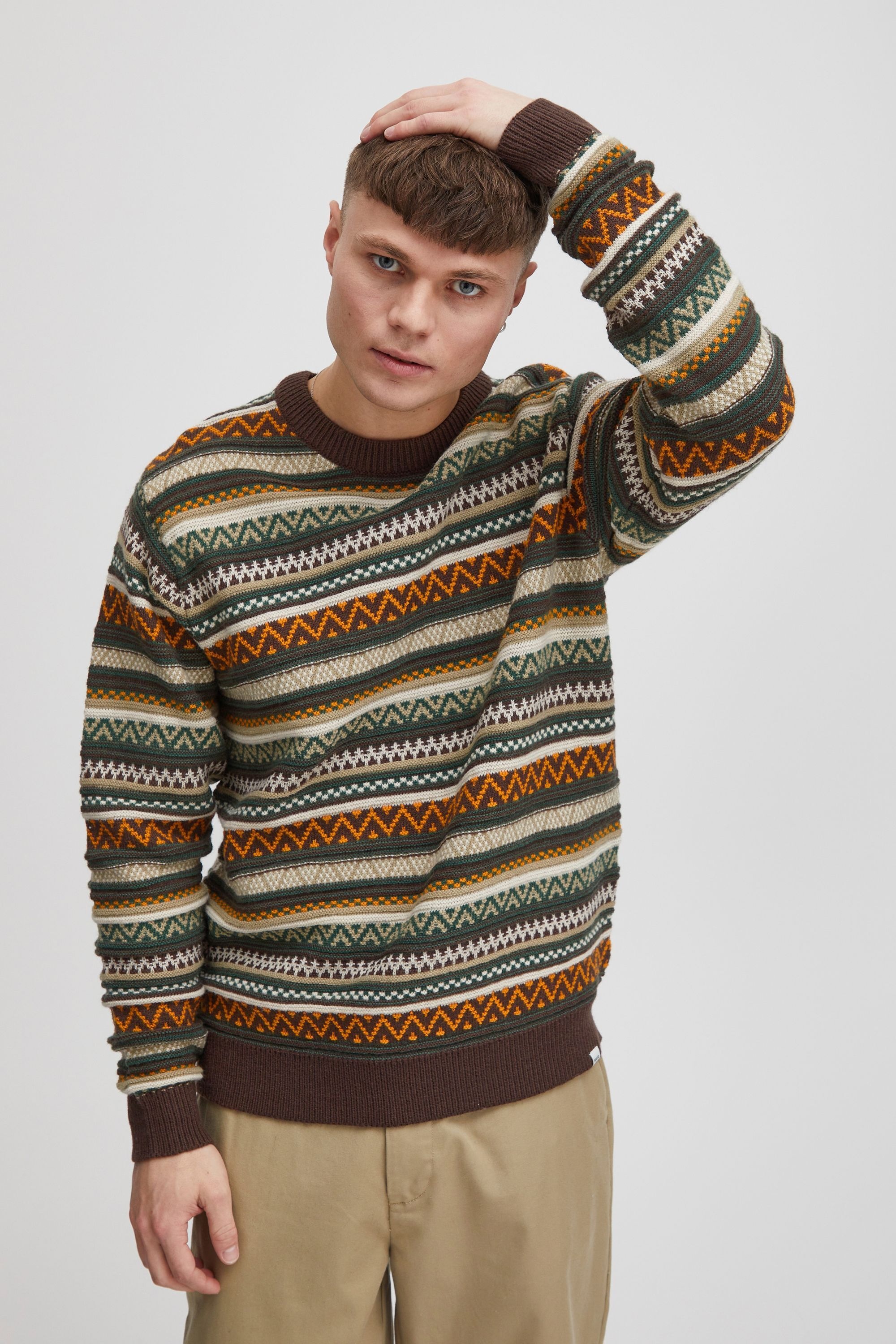 !Solid Strickfleece-Pullover »Strickpullover SDGardar«
