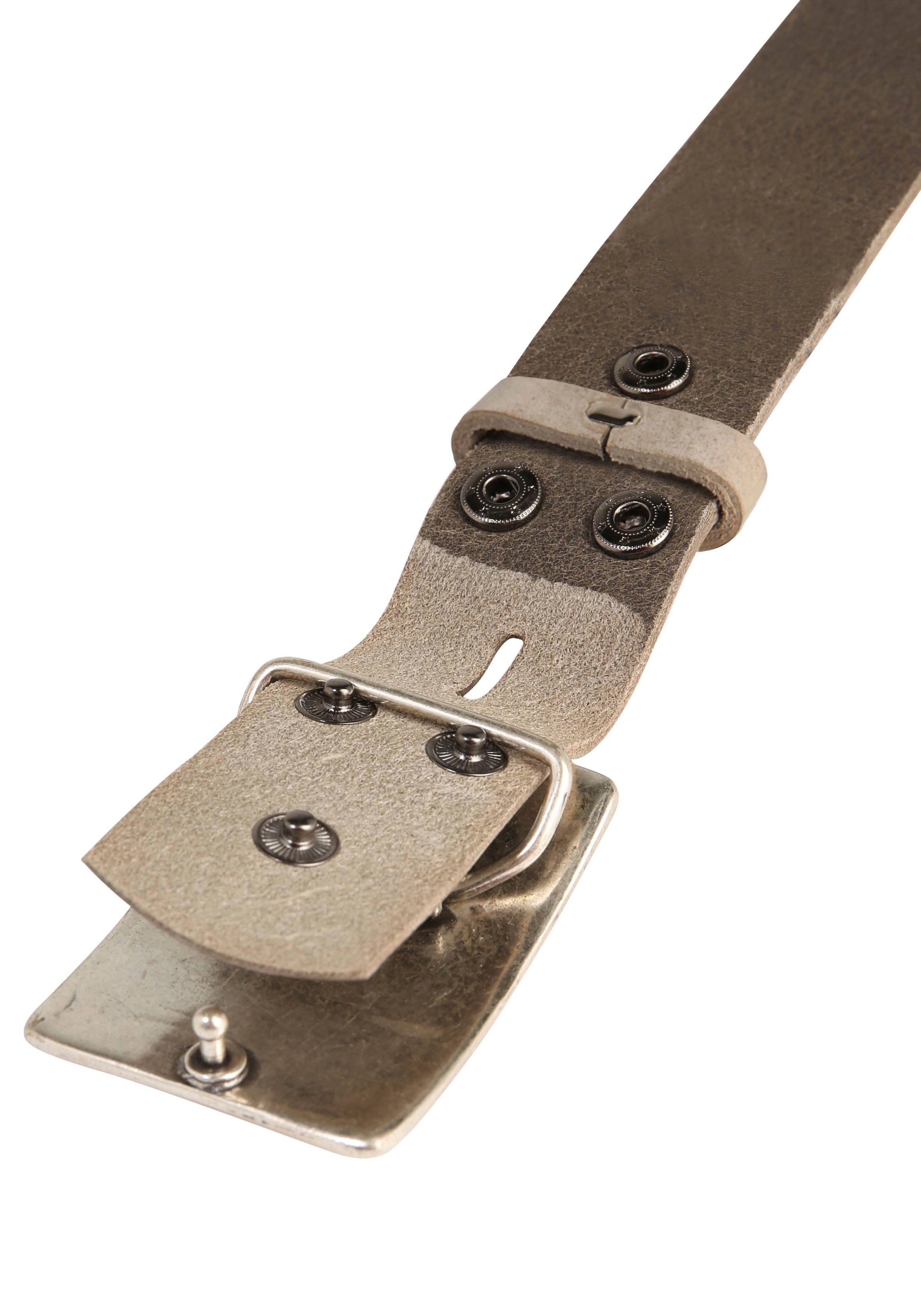 Thumbnail - Rettungsring Gürtel Ledergürtel mit austauschbarer Schließe "Paddel Silber"