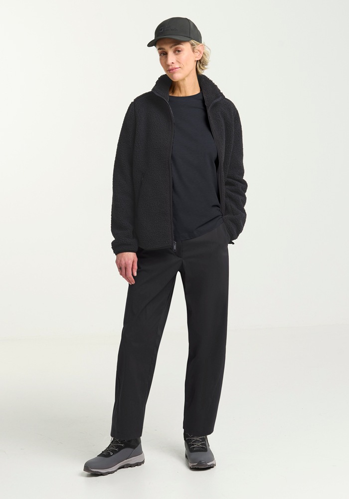 3/4-Arm-Shirt JACK WOLFSKIN "ARACAN 3 4 T W", Damen, Gr. S (36), schwarznavy, Obermaterial: 100% Baumwolle, Shirts 3/4-Arm-Shirt 2
