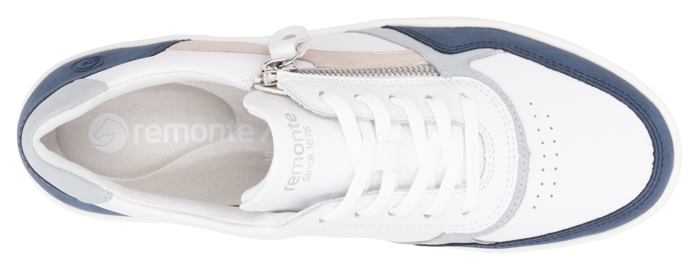 Remonte Plateausneaker, Freizeitschuh, Halbschuh, Schnürschuh in schmaler Form