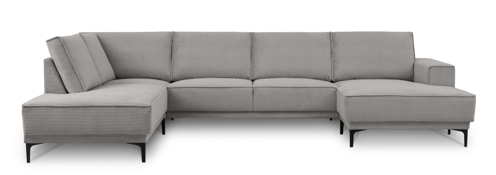 PLACES OF STYLE Wohnlandschaft "XXL Sofa Oland, Struktur, Flachgewebe, Luxu günstig online kaufen