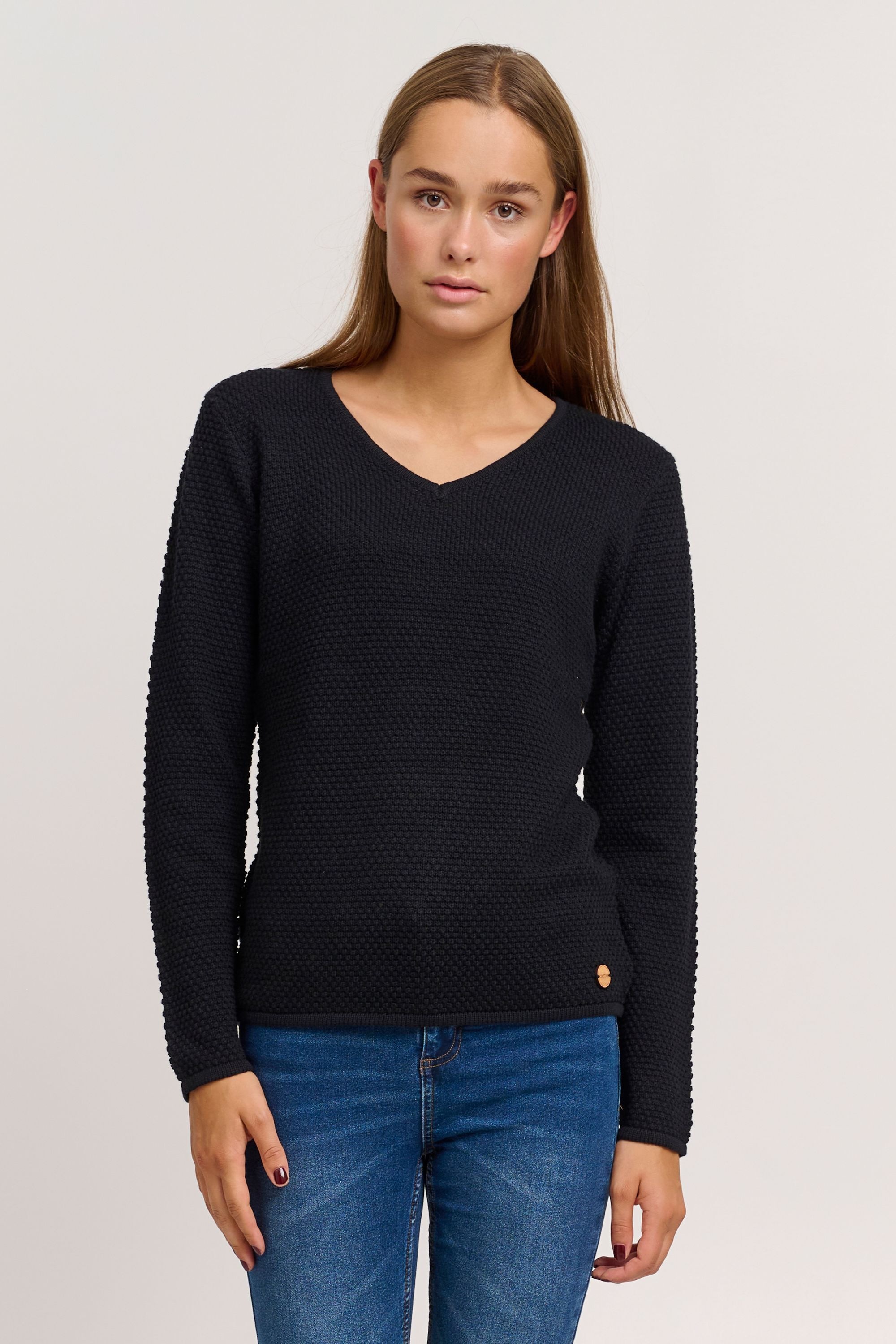 OXMO Strickfleece-Pullover »Strickpullover OXHanna«