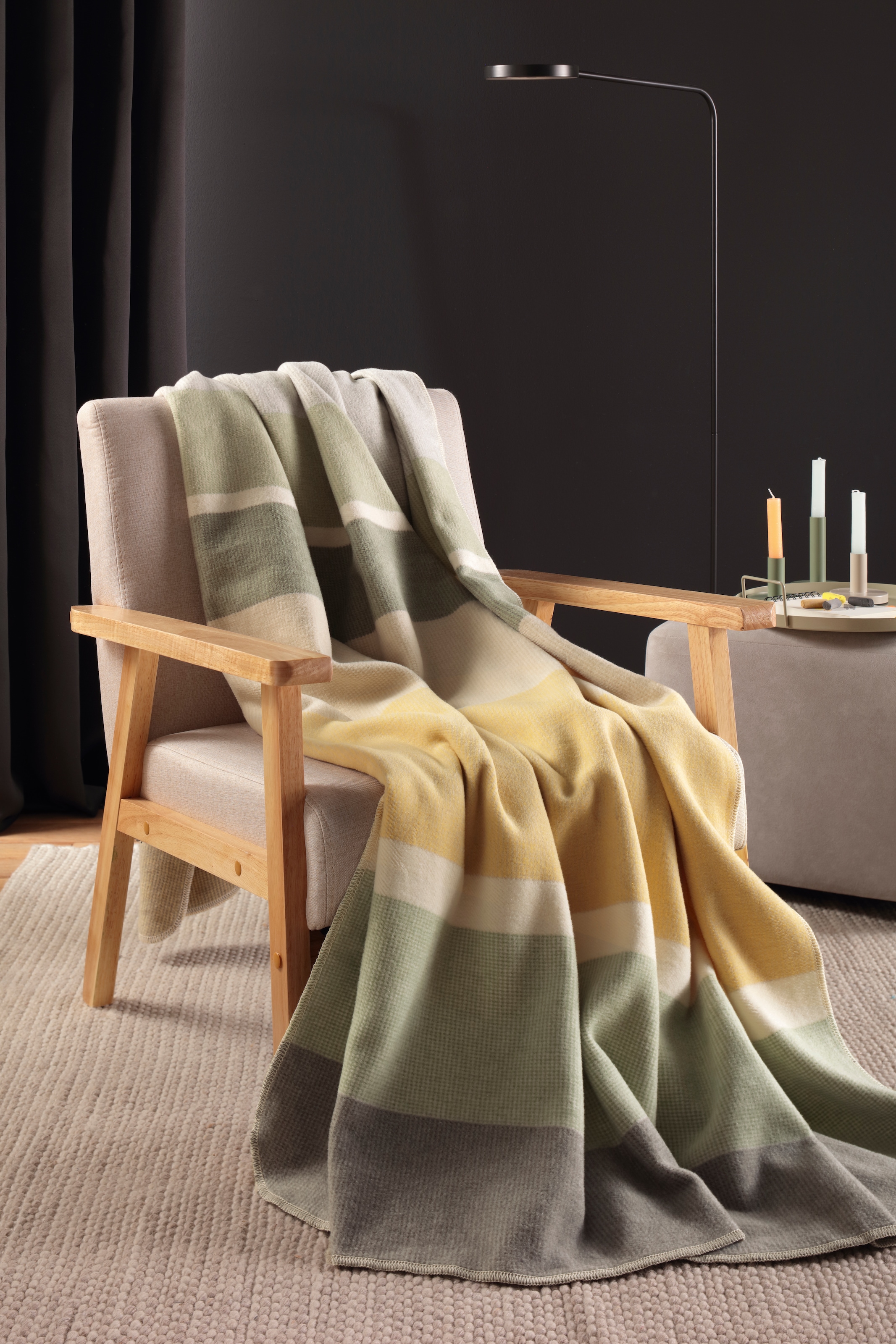 Biederlack Wohndecke »Wohndecke Stripe Delight«, mit modernem Karodesign