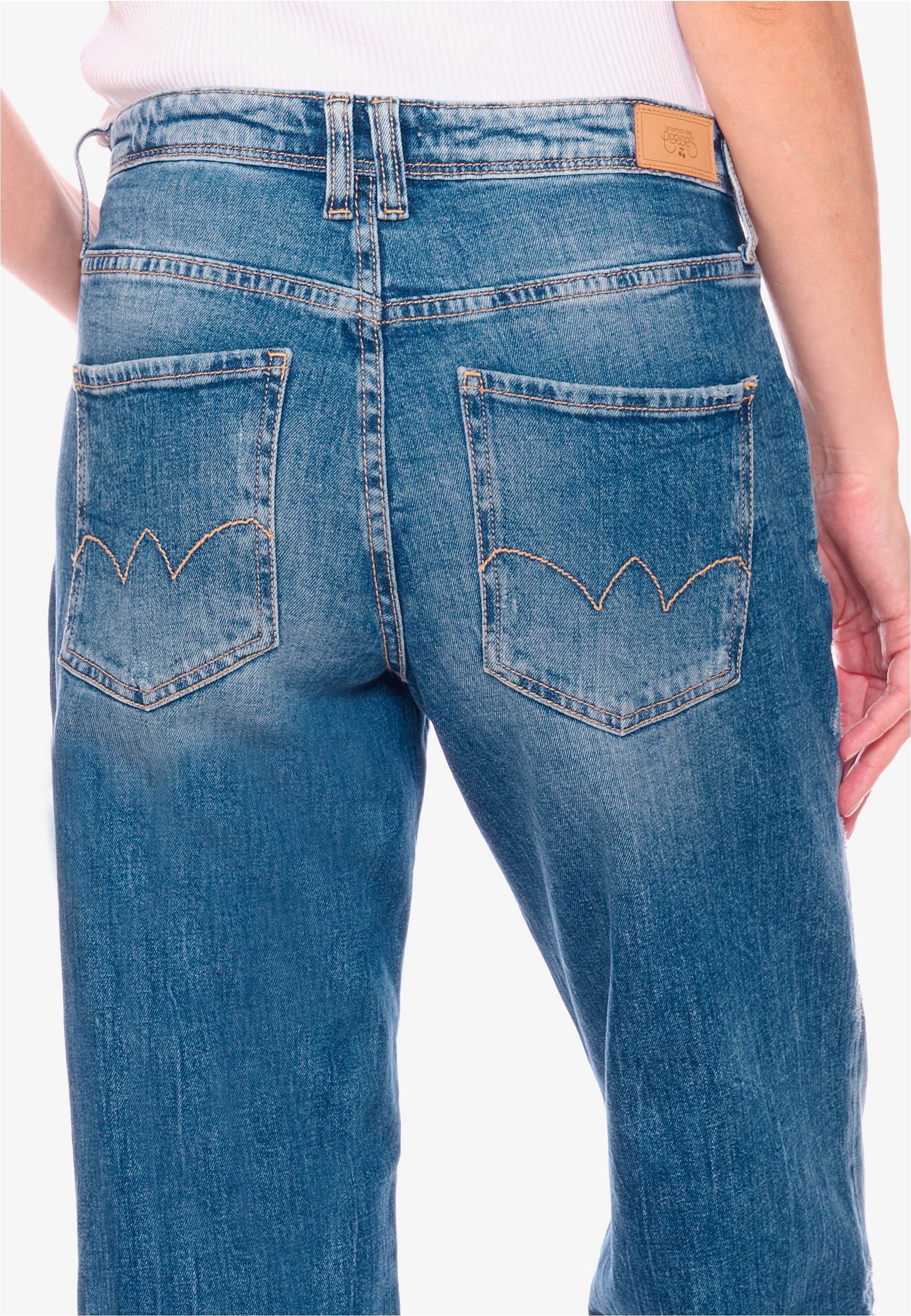 Le Temps Des Cerises Bequeme Jeans »400/28«, mit umgeschlagenem Beinsaum