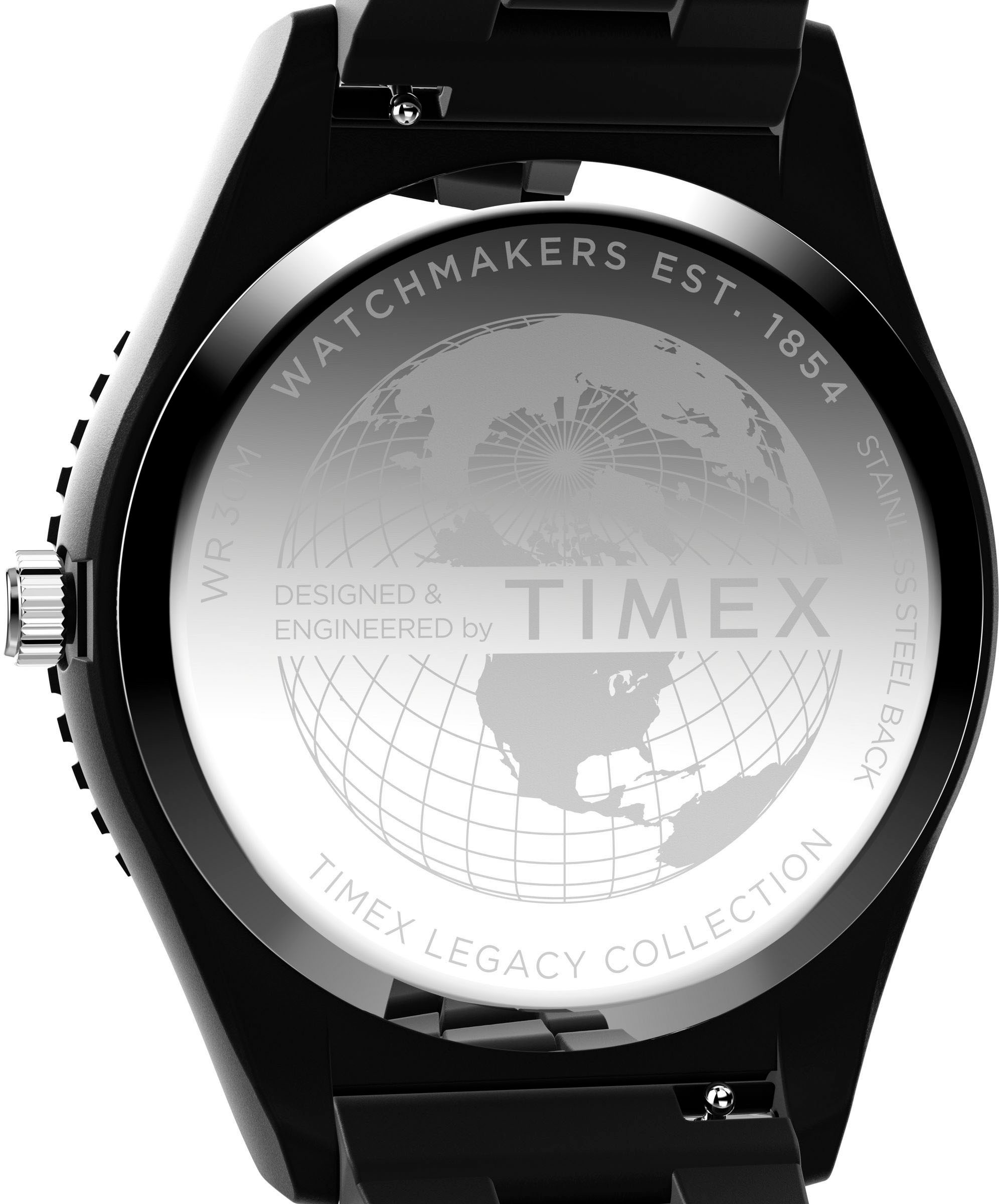 Timex Quarzuhr »LEGACY 42 mm«, Armbanduhr, Herrenuhr,Kunststoffarmband, Leuchtzeiger