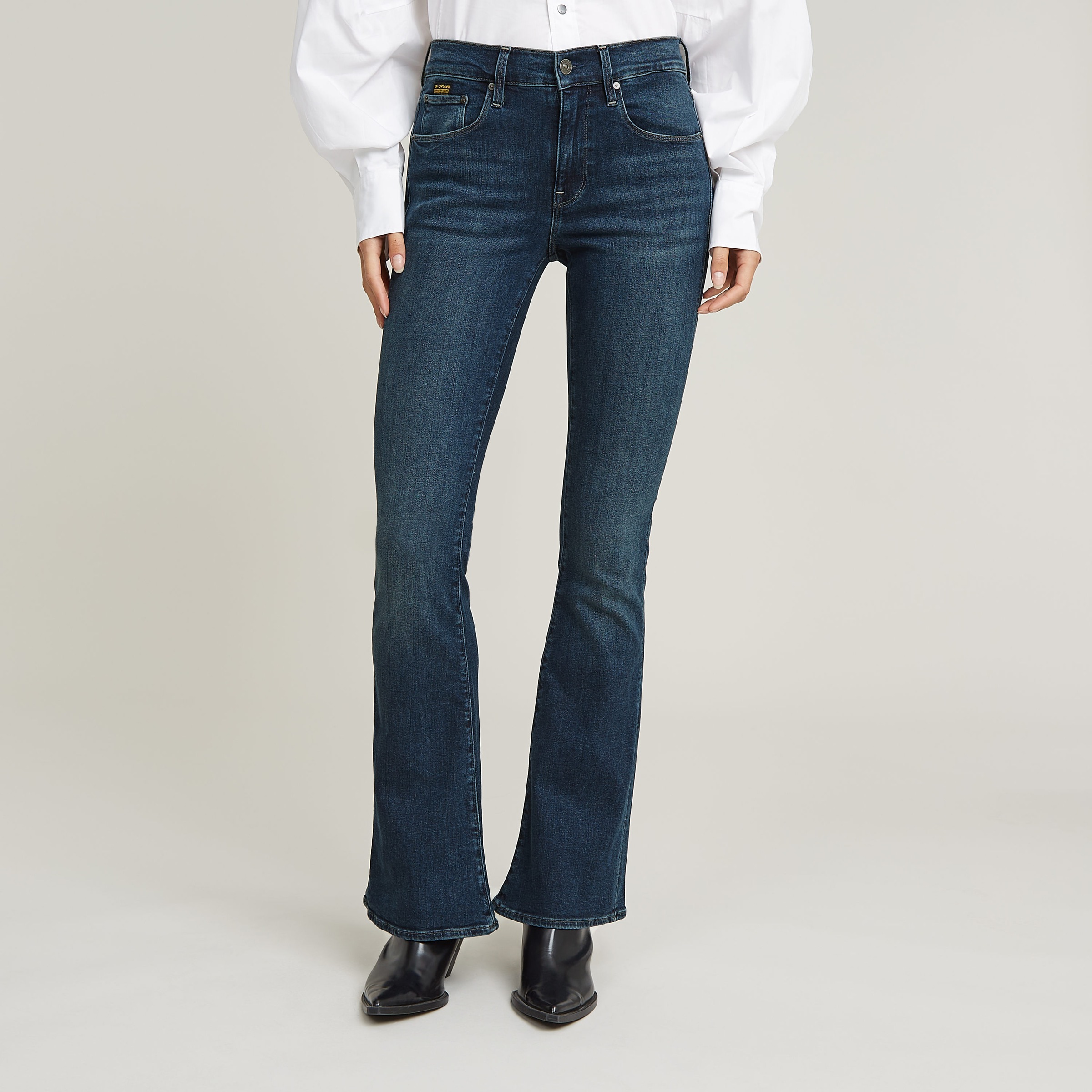 G-STAR Bootcut-Jeans "3301 Flare Wmn" aus Stretch-Denim günstig online kaufen