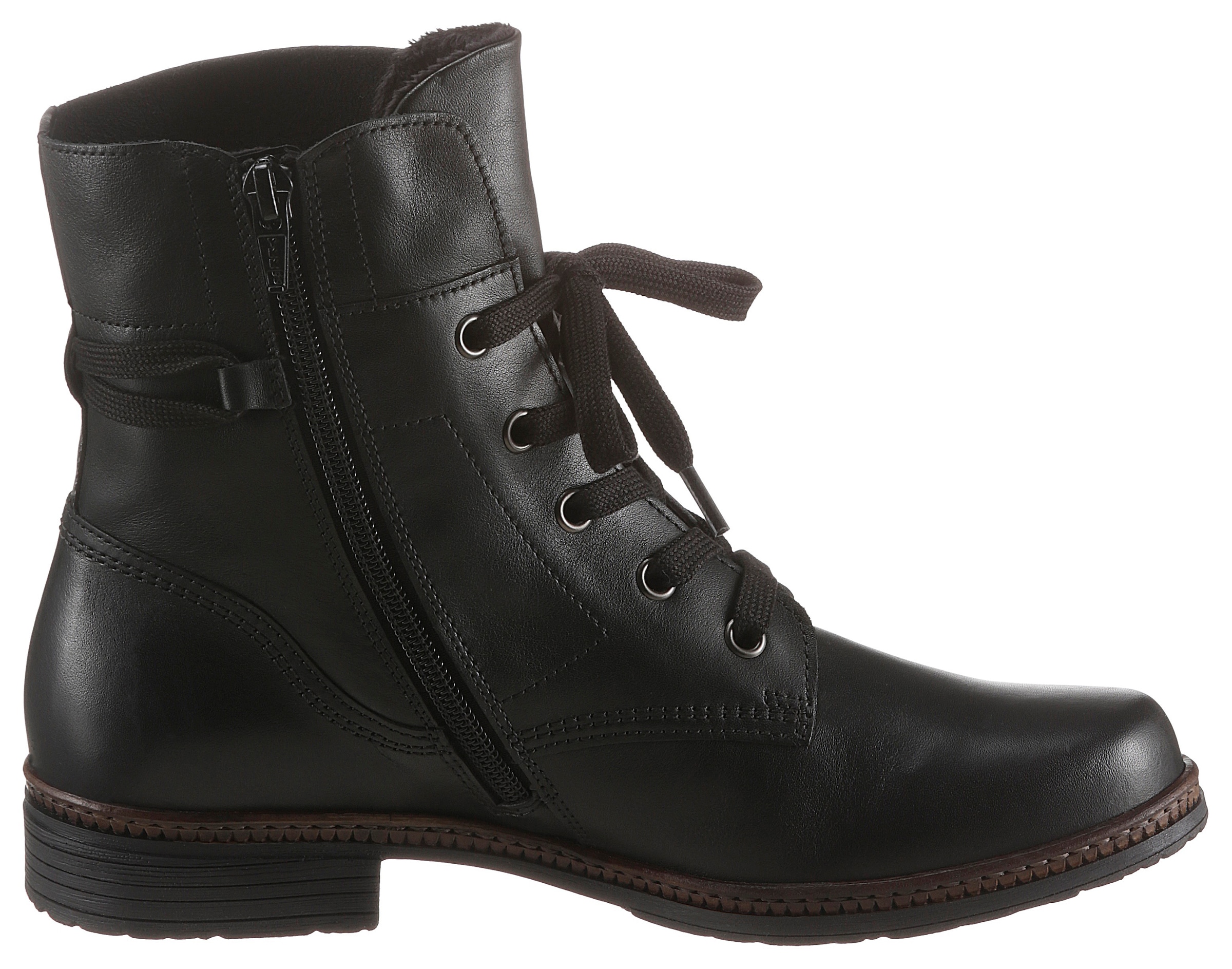 Gabor Schnürstiefelette, Blockabsatz, Schnürboots, Businessschuh mit Best Fitting Ausstattung