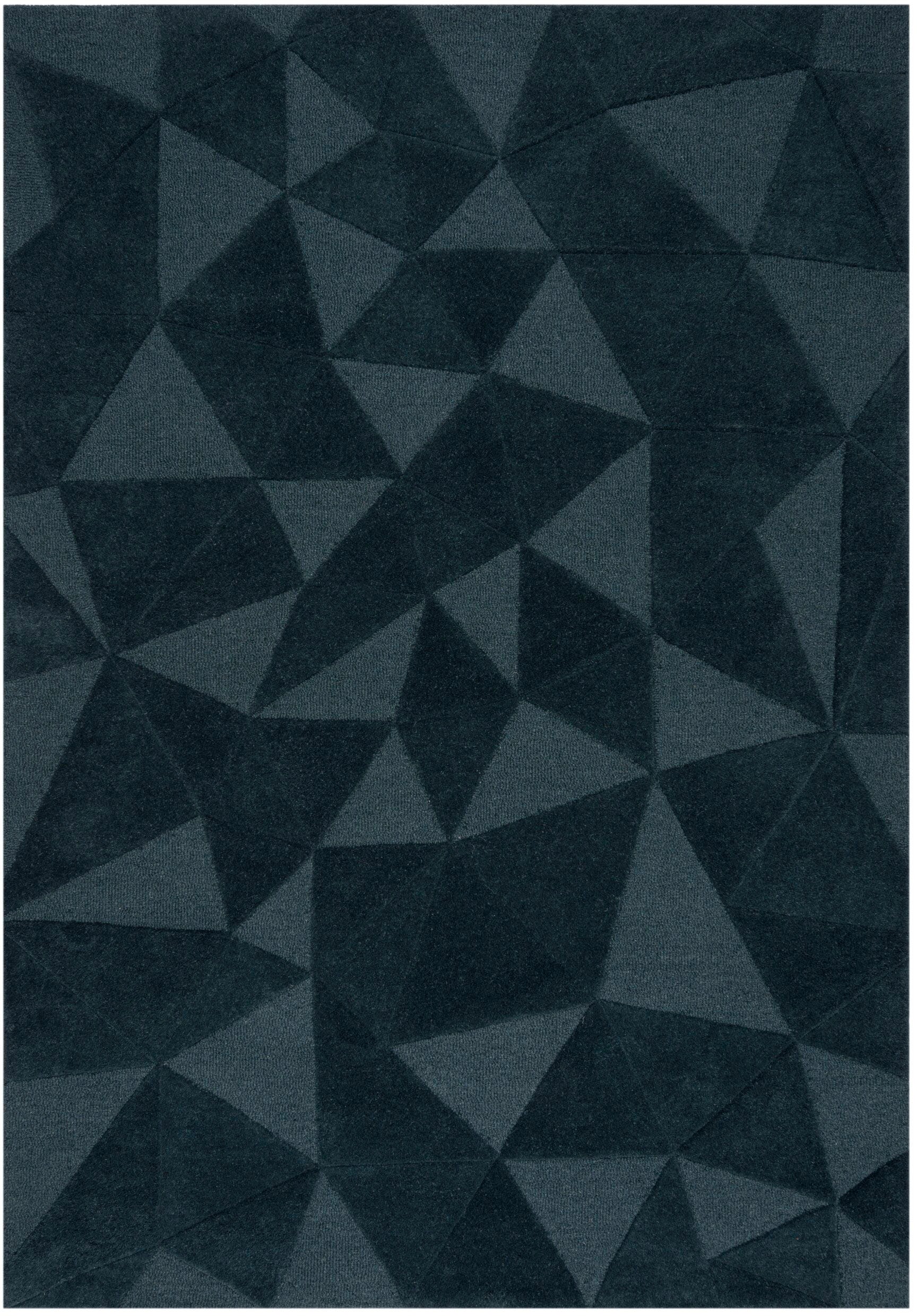 FLAIR RUGS Wollteppich "Shard" rechteckig 10 mm Höhe Hoch-Tief Effekt, Hand günstig online kaufen